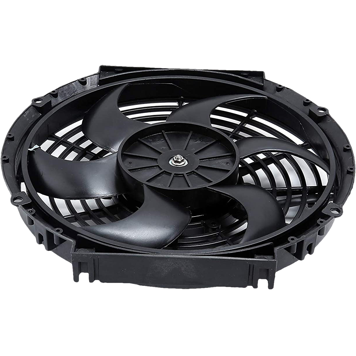10-11 Inch 130W Electric Radiator Cooling Fan with Rocker Switch Wiring Kit - Perfect for Car, Truck & Off-Road Vehicle Engine Cooling Systems