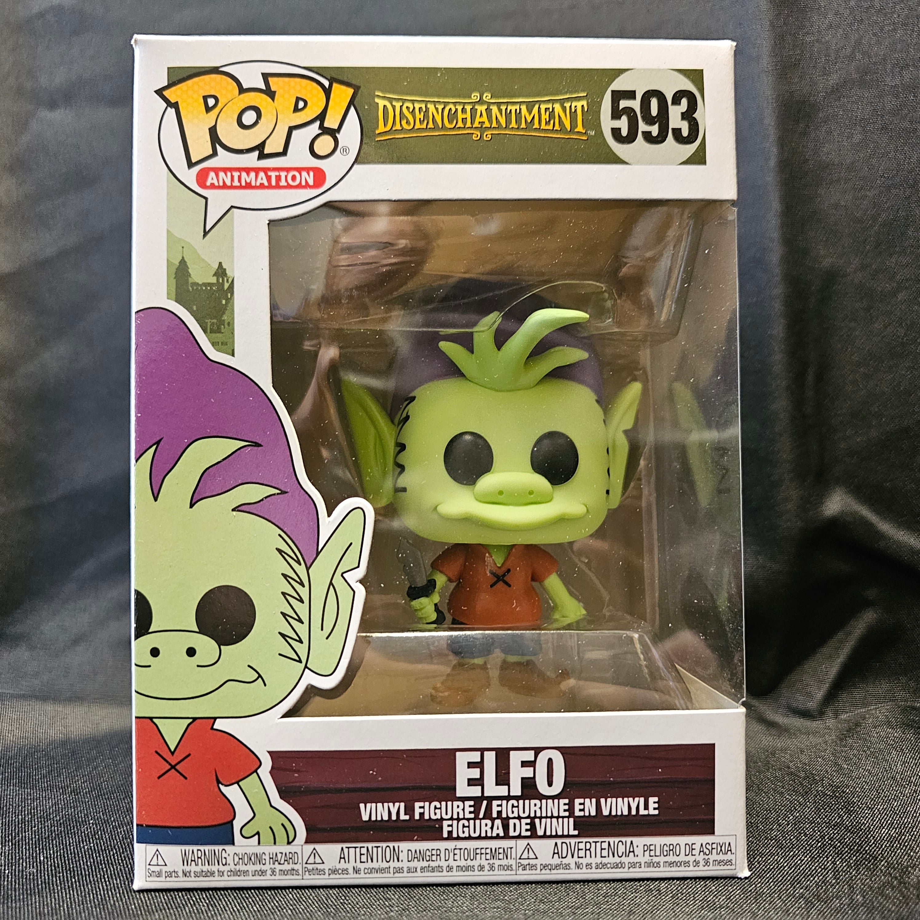 Disenchantment Elfo Pop! Vinyl Figure #593 - Funko Collectible for Netflix Fans, Perfect for Display & Gifts