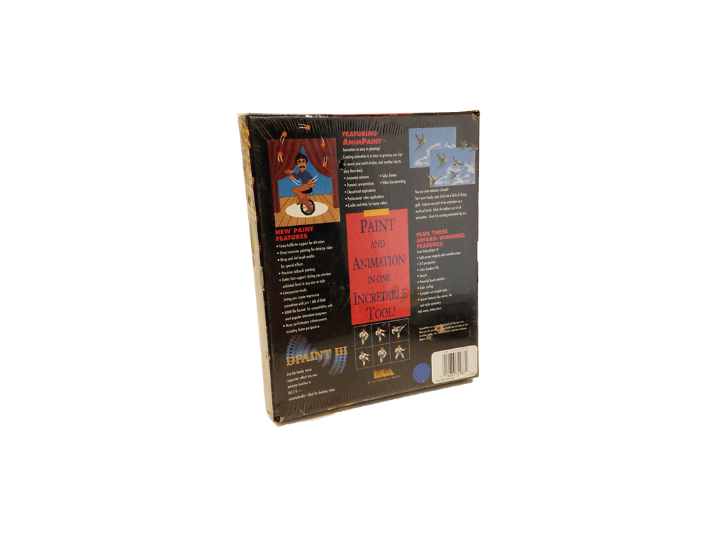 Deluxe Paint III Video Game Software for Amiga 500 & 1000 Commodore - Brand New Sealed in Plastic | Perfect for Retro Gaming & Digital Art Creation