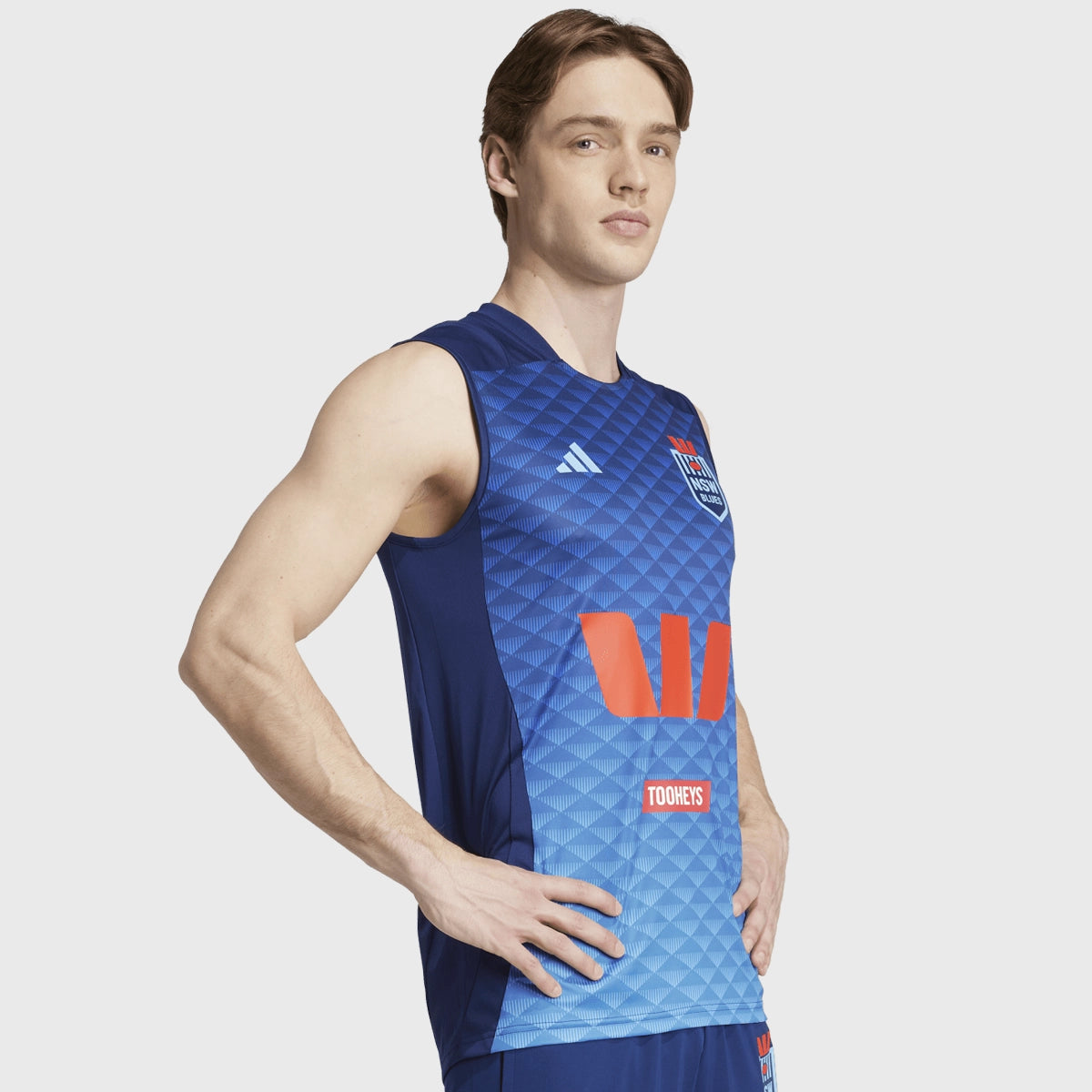 Adidas NSW Rugby League Performance Singlet for Men - Breathable & Moisture-Wicking Sports Jersey - Perfect for Rugby Training, Gym Workouts & Athletic Performance