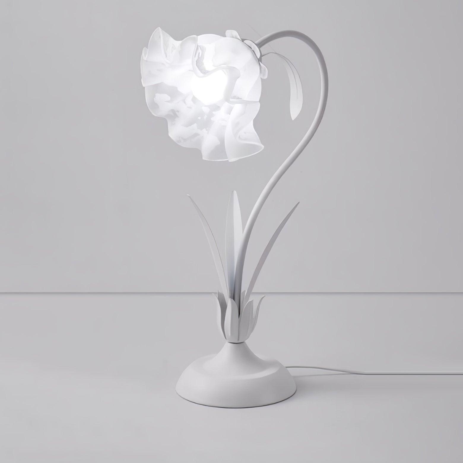 Lily of the Valley Table Lamp - Elegant Floral Bedside Lighting for Bedroom, Living Room & Office Decor - Perfect for Reading, Relaxing & Creating Cozy Ambience