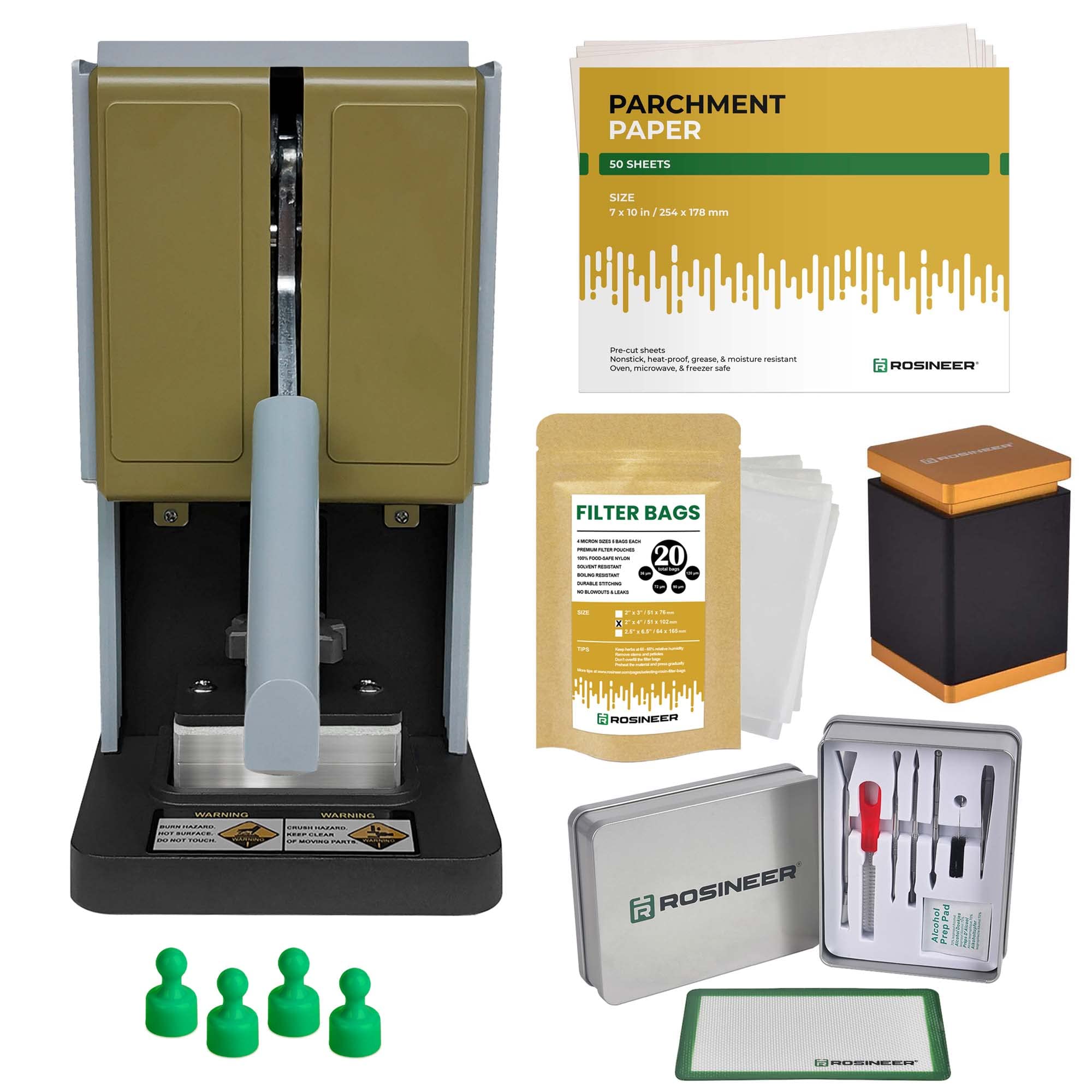 Professional 1500 lbs Heat Press Machine with Dual Heat Plates & Complete Accessories Bundle - Veteran Green | Perfect for T-Shirt Printing, Sublimation, and Custom Apparel Design at Home or Small Business