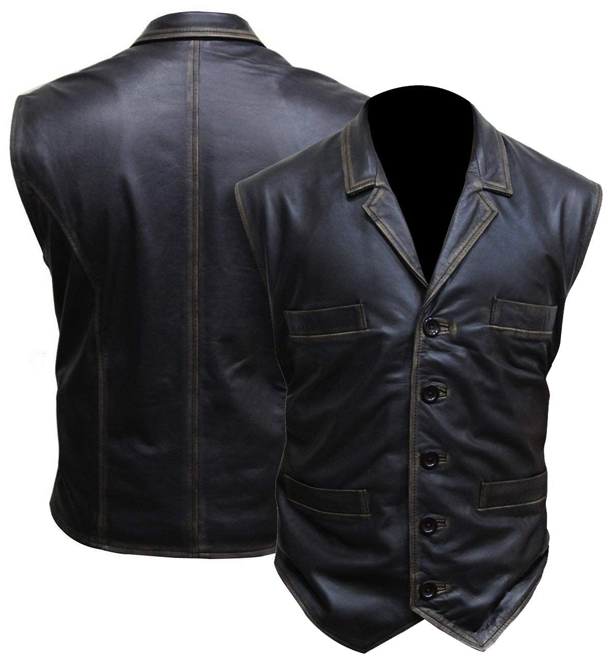New Hell on Wheels Season 3 Cullen Bohannon Nappa Leather Vest - Premium Biker Jacket for Motorcycle Riding & Cosplay