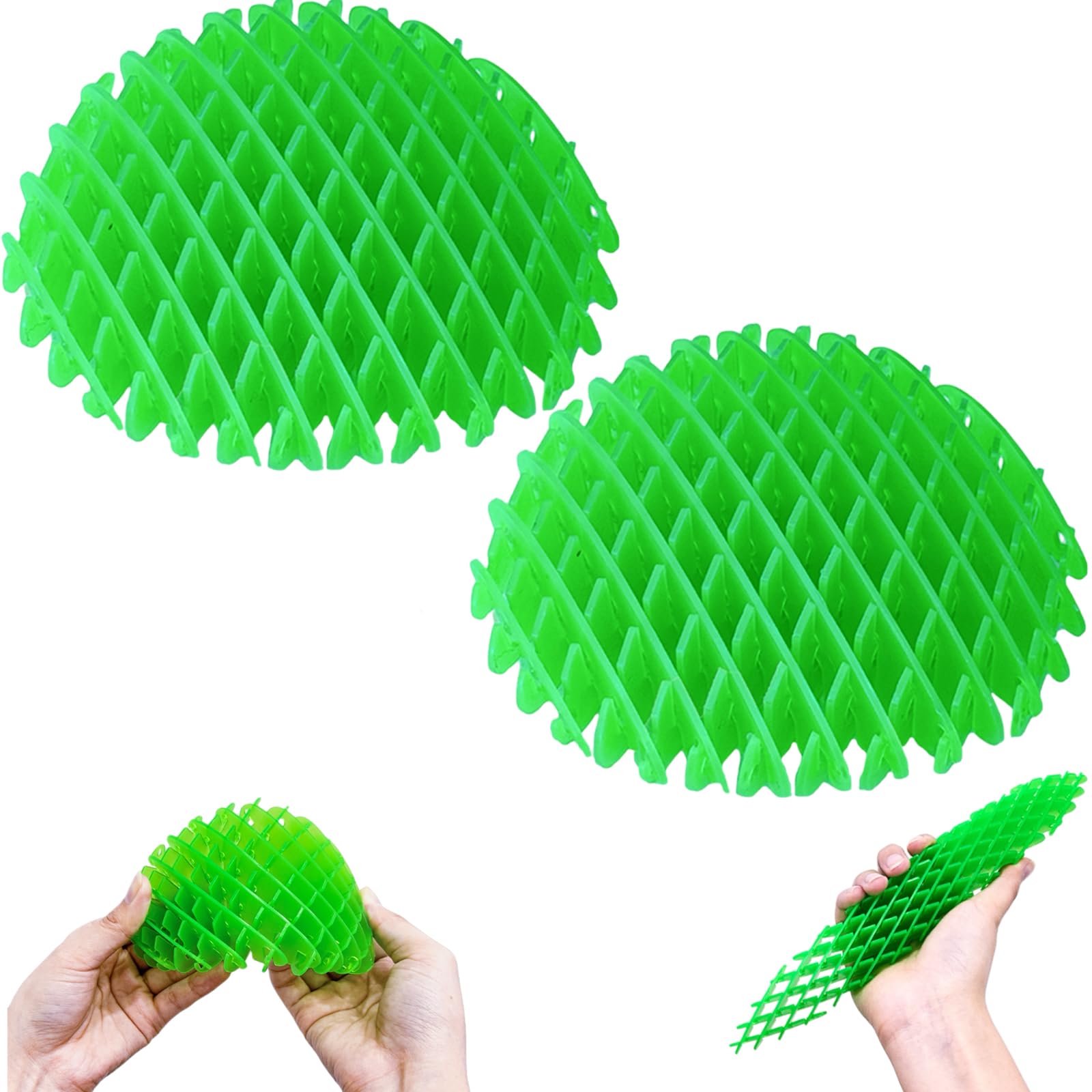 2 Pack Fidget Worm Toys - Stress Relief Sensory Toys for Adults & Kids - Cute Worm Shaped Anxiety Relief Fidgets - Portable Sensory Toys for Office, School, Travel and ADHD Focus Aid