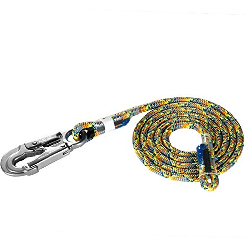 ROPE Logic 12-Foot Ash Sewn Positioning Lanyard - Durable Climbing Safety Gear for Work Positioning & Fall Protection | Ideal for Arborists, Rock Climbers & Construction Workers