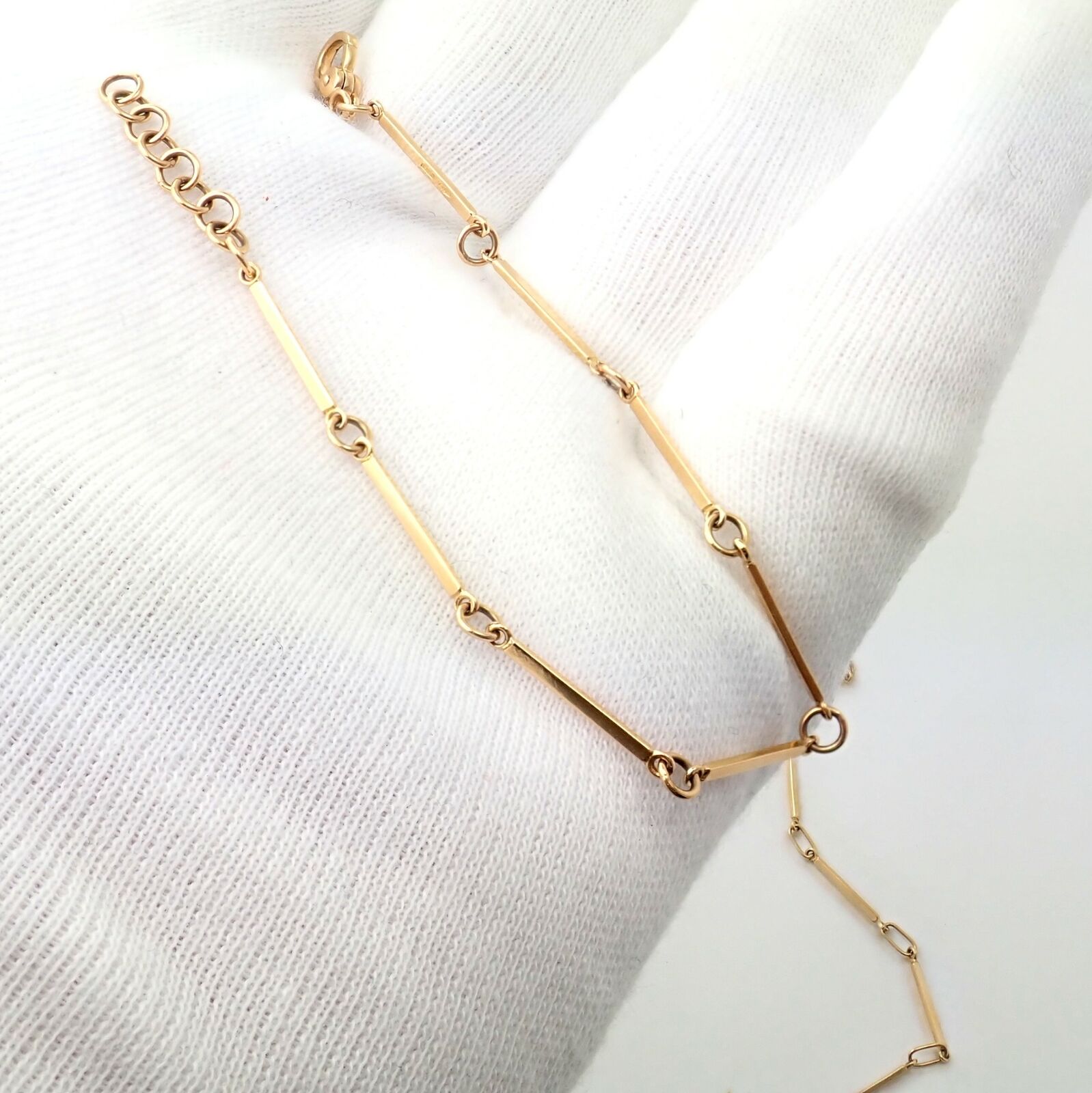 Vintage Pomellato 18K Rose Gold Long Chain Necklace & Bracelet Set - 38.25