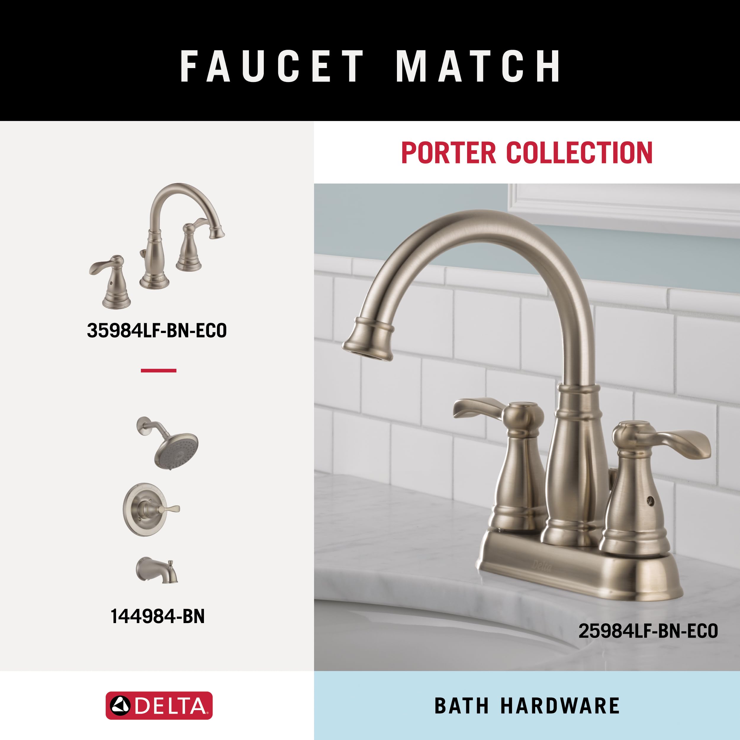 Delta Porter 1-Pack Brushed Nickel Towel Hook - Wall Mounted Bathroom Accessory with SpotShield Finish - Perfect for Hanging Robes, Towels & Bathroom Essentials (PTR35-BN)