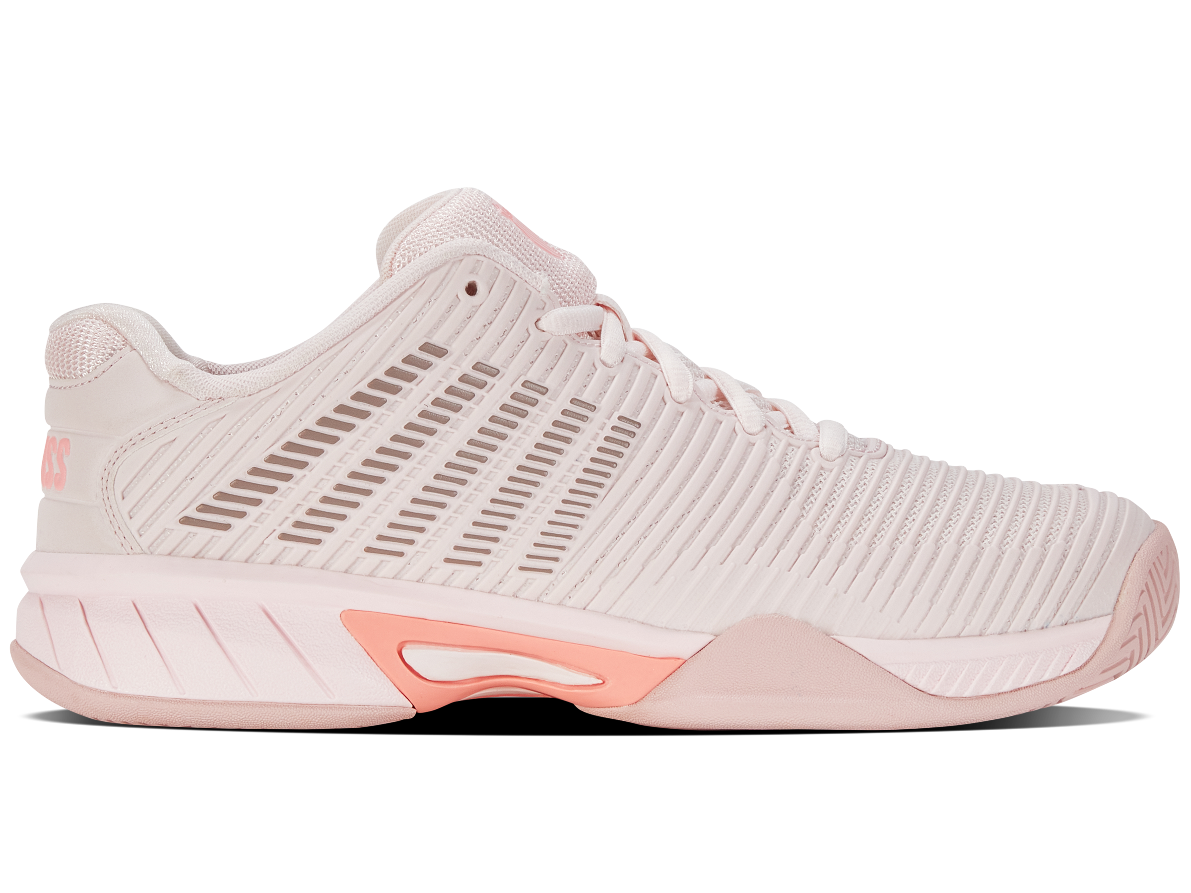 Hypercourt Express 2 Women's Running Shoes - Almost Mauve/Sepia Rose/Pale Neon Coral | Lightweight Cushioned Sneakers for Gym, Jogging & Everyday Wear