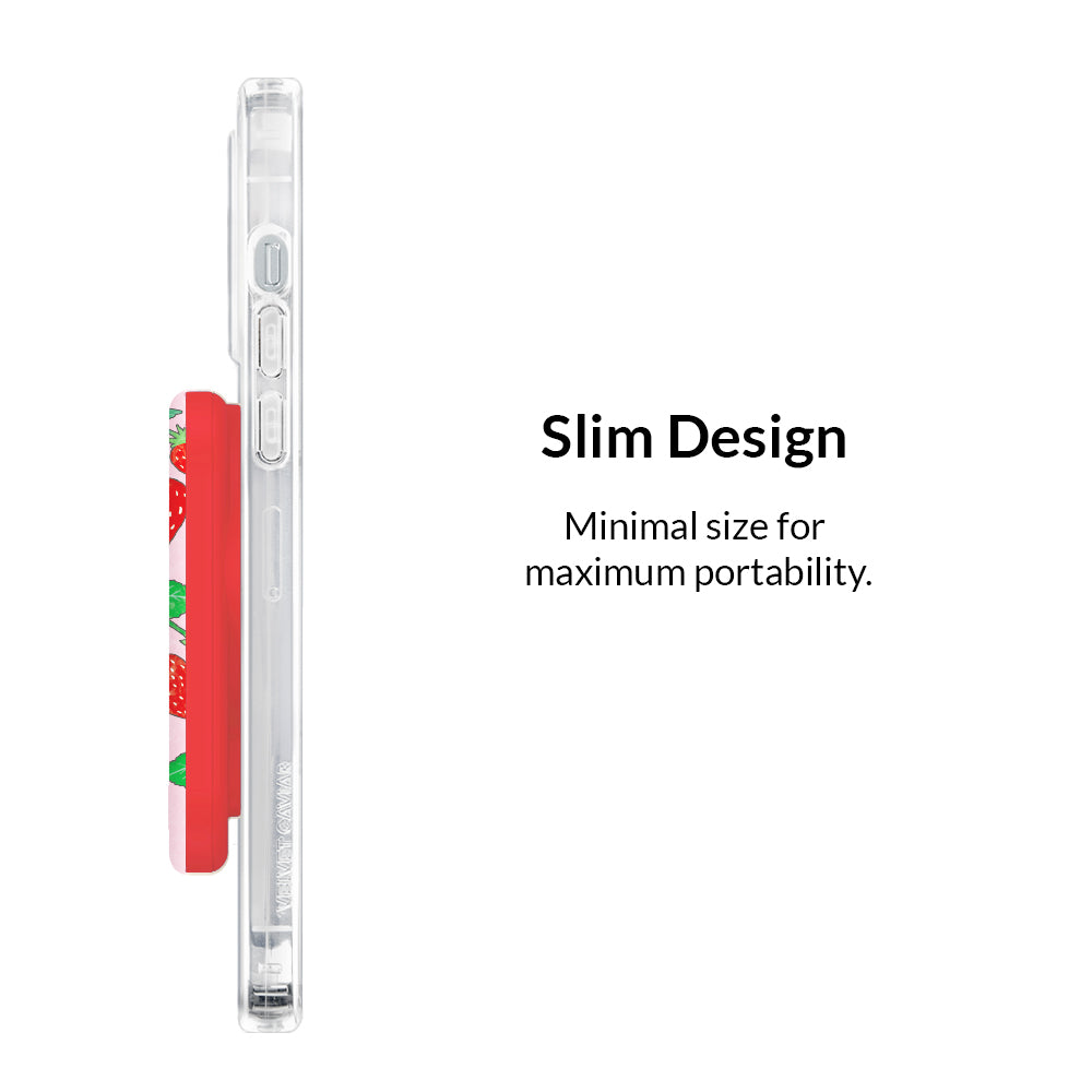 Strawberry Sweethearts MagSafe Battery Pack - 5000mAh Portable Charger for iPhone 12/13/14/15 - Perfect for Travel, Work & Outdoor Adventures