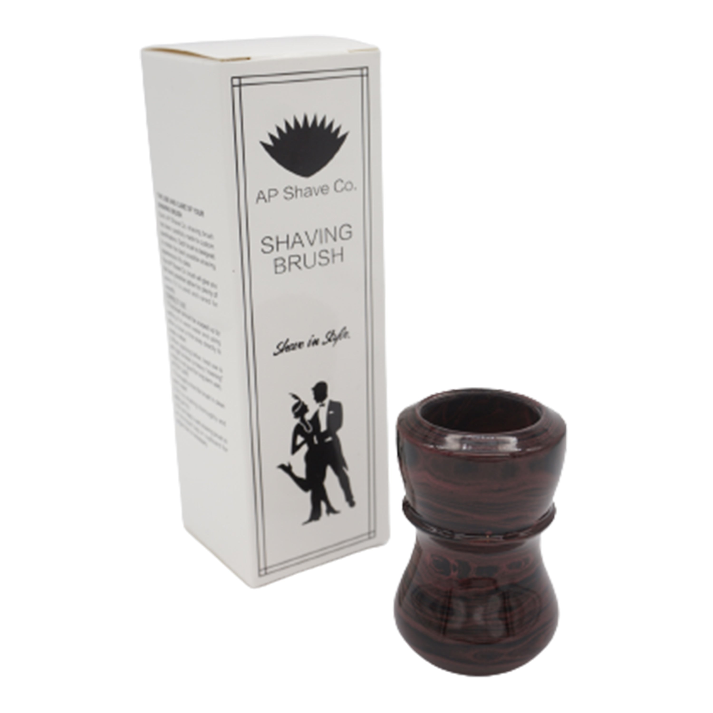 Premium Handmade Raspberry Ebonite Shaving Brush Handle - Fits 24mm & 26mm Knots - Perfect for Wet Shaving & Barber Shop Grooming Rituals