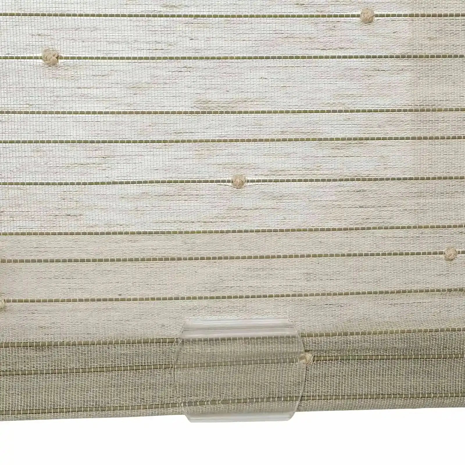 Rae Natural Ramie Bamboo Woven Shades - Series P | Eco-Friendly Window Coverings for Living Room, Bedroom & Patio | Light Filtering & UV Protection