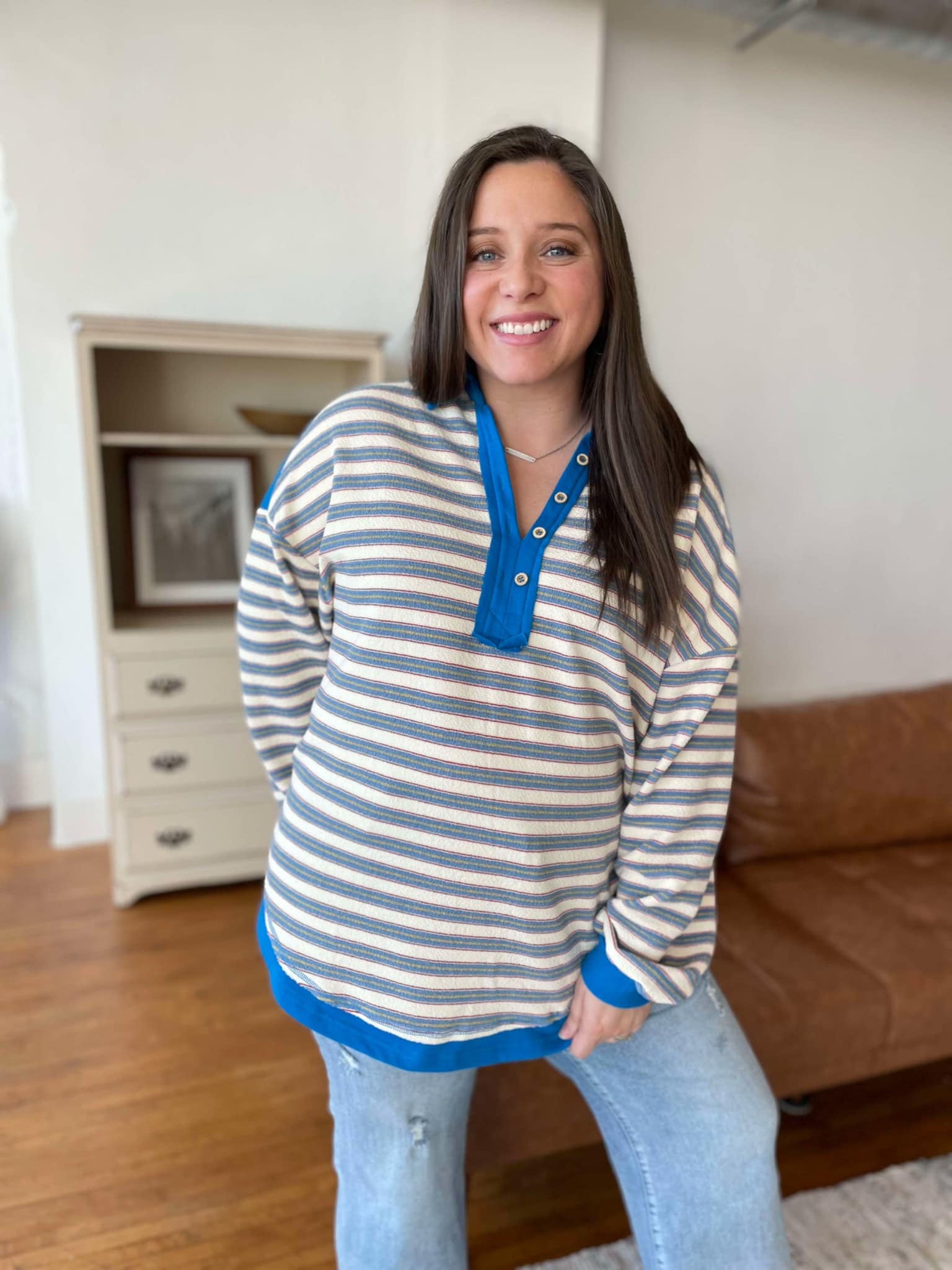 PREORDER: Beyond the Sea Striped Top - 3 Color Options for Women | Casual & Beachwear Fashion | Perfect for Summer Outfits & Vacations