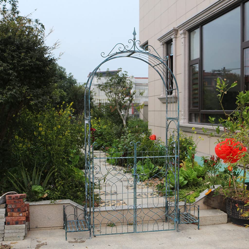 LYQ Metal Garden Arch - Outdoor Climbing Plant Trellis for Wedding, Party & Garden Decoration | Rust-Resistant Arbor for Vine Flowers, Christmas Decor & Backyard Landscaping