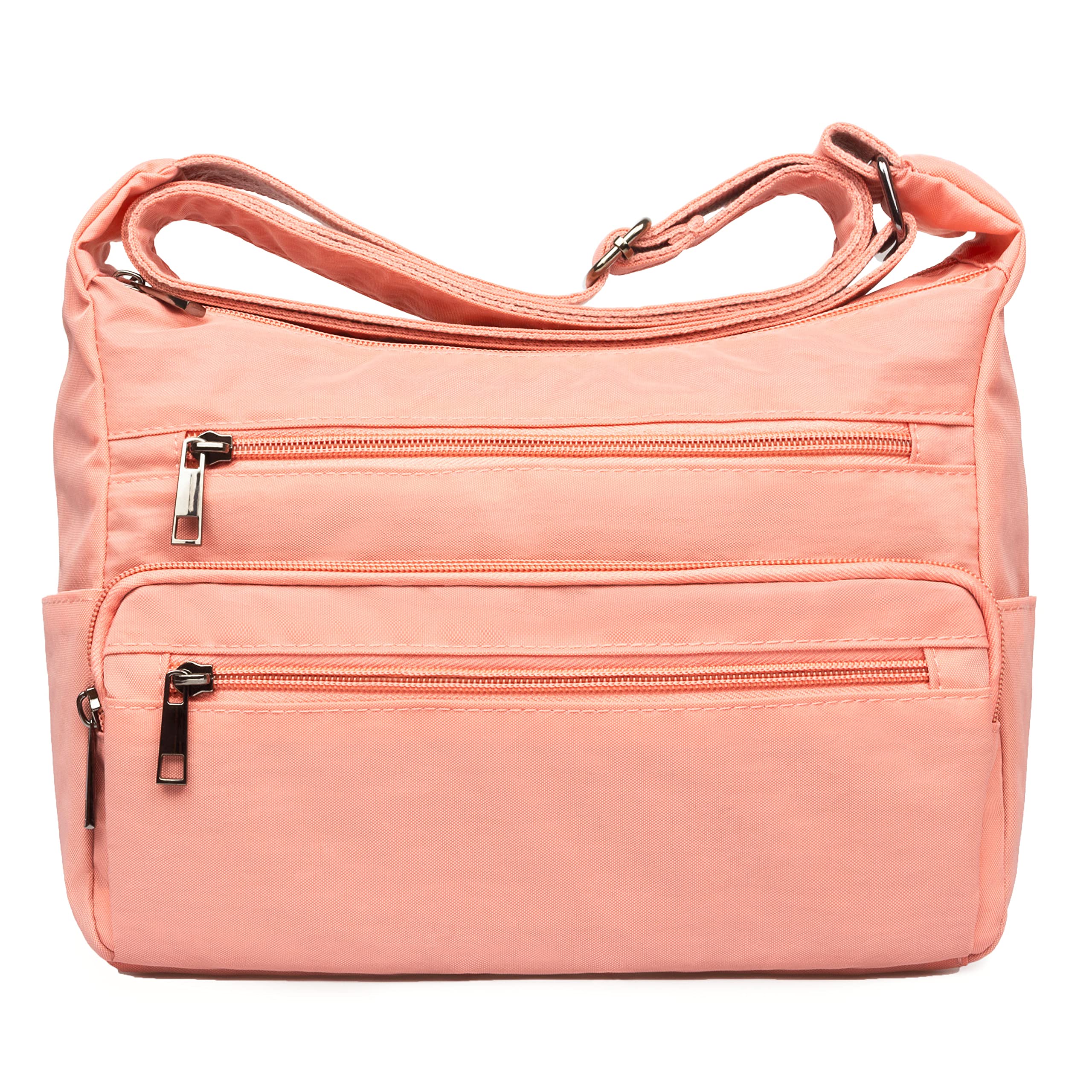 VOLGANIK RFID Blocking Crossbody Bag for Women - Anti-Theft Travel Purse with Multiple Pockets, Lightweight Nylon Fabric (Perfect for Daily Commute, Shopping & International Travel)