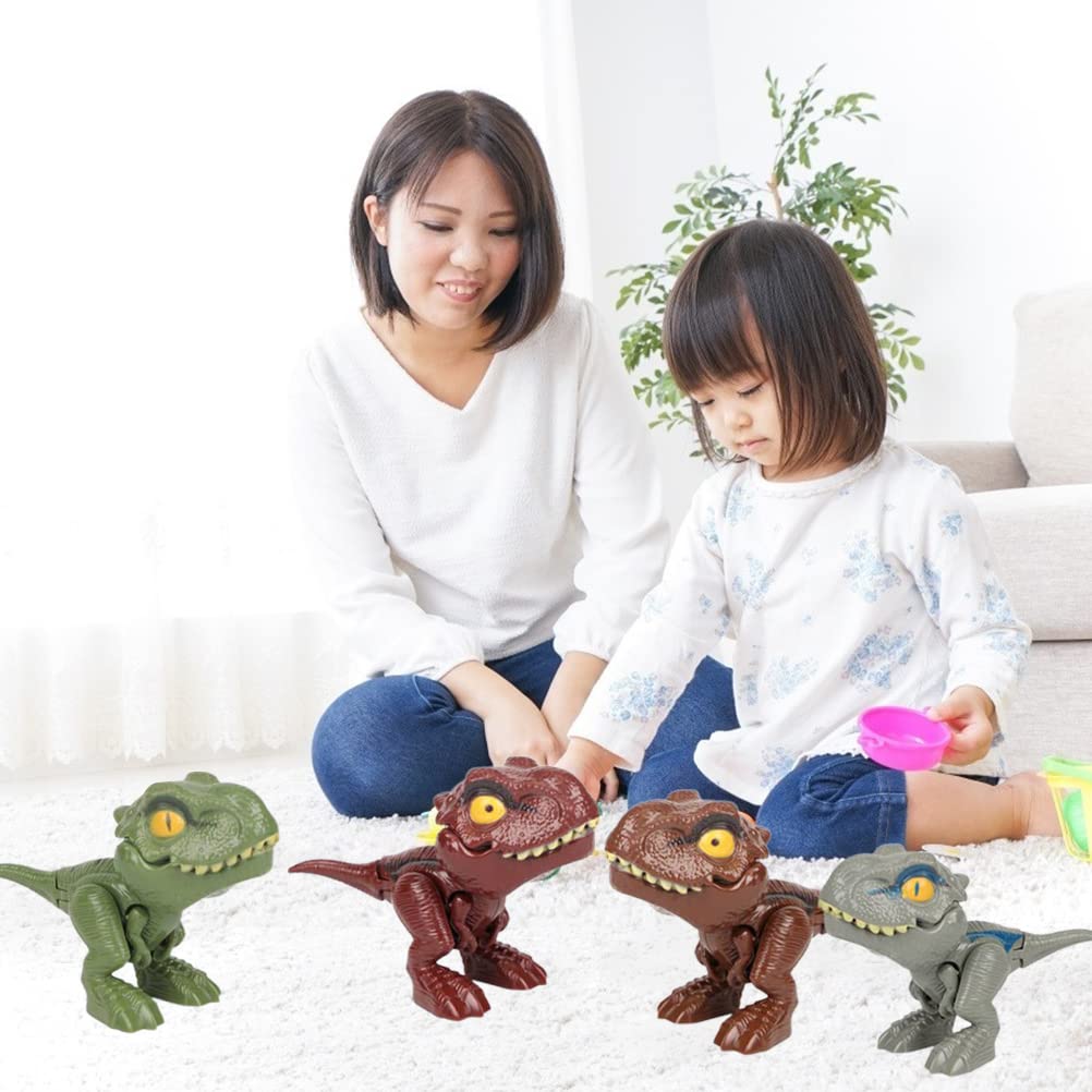 Dinosaur Egg Toy for Kids - 4Pcs Interactive Finger Biting Dinosaur Game Set, Fun Educational Toy for Children's Party & Classroom Activities