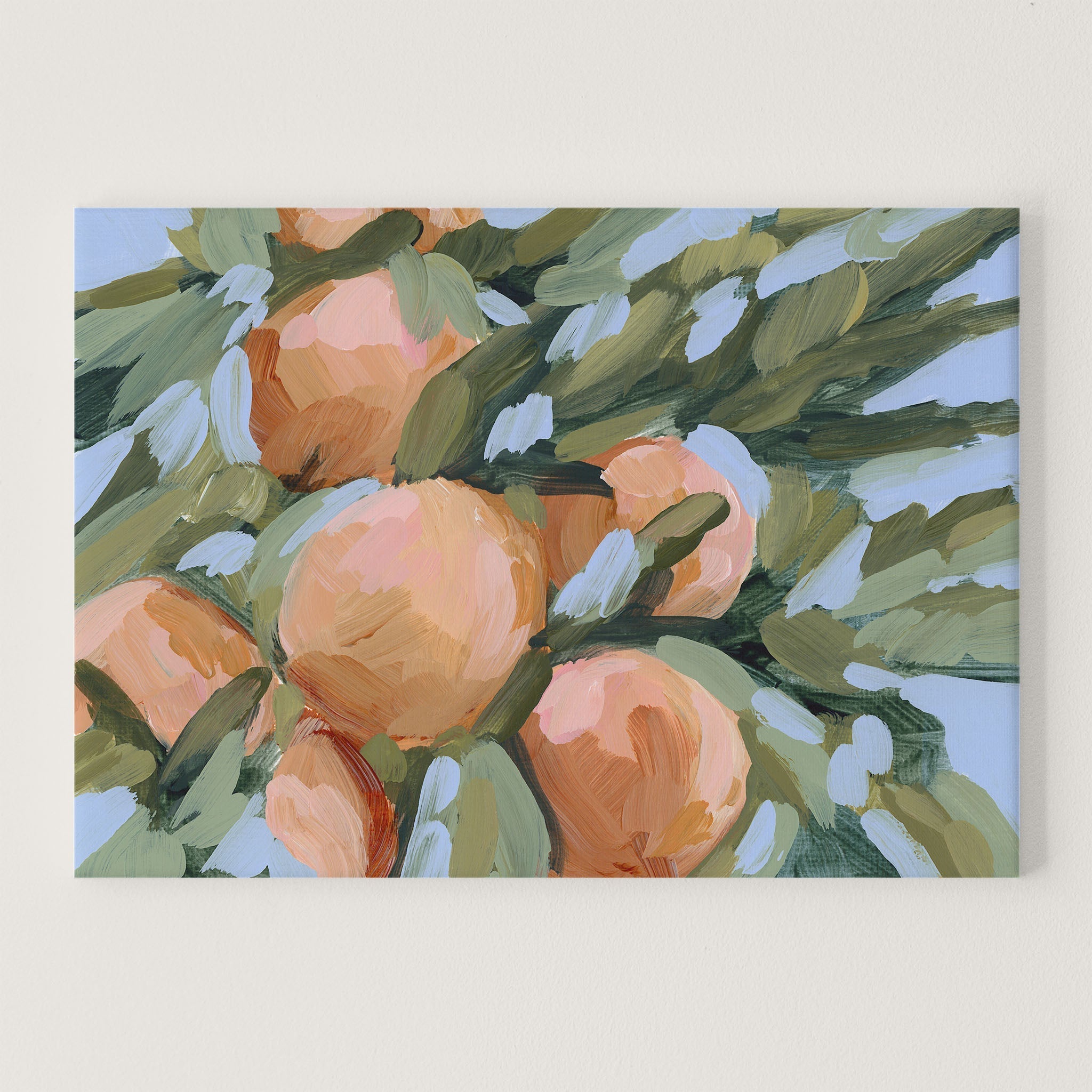 Peach Tree Art Print - Elegant Botanical Wall Decor for Living Room, Bedroom & Office - Perfect Gift for Nature Lovers