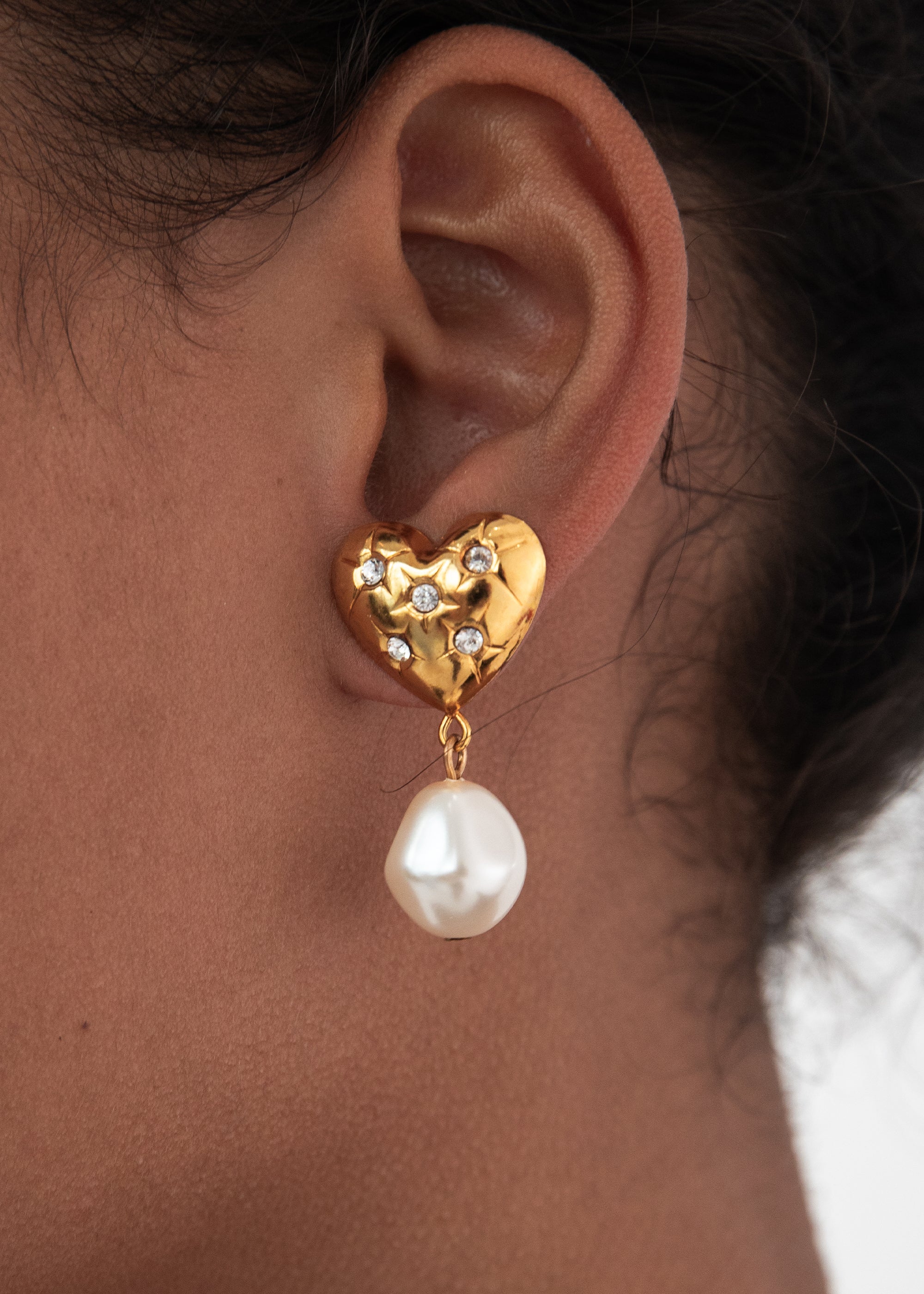 Hayden Crystal Antique Gold Earrings - Elegant Dangle Earrings for Women, Perfect for Weddings, Parties & Special Occasions