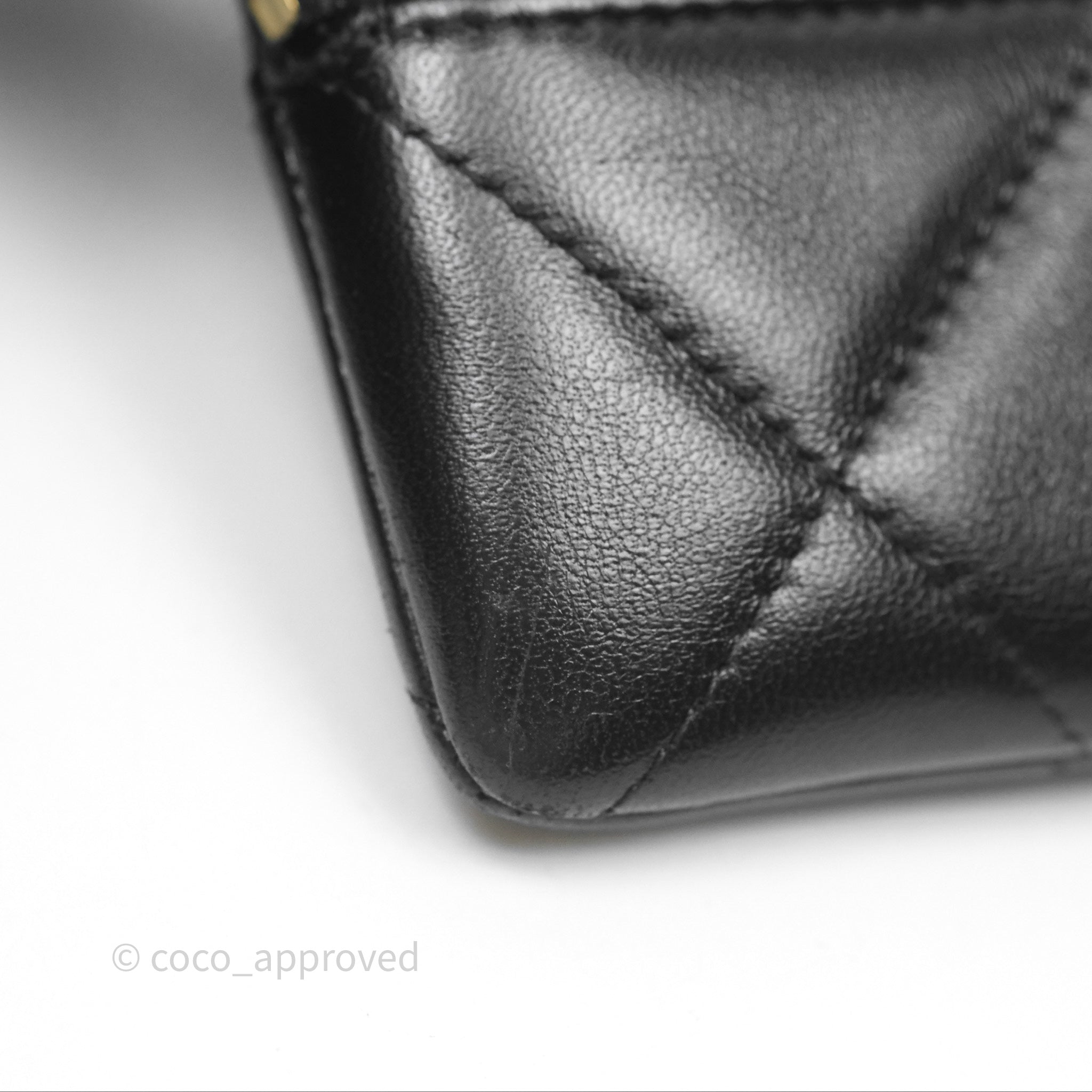 Chanel 19 Black Lambskin Leather Coin Purse with Gold-Tone Zipper - Luxury Small Wallet for Women, Perfect for Parties, Travel & Everyday Use