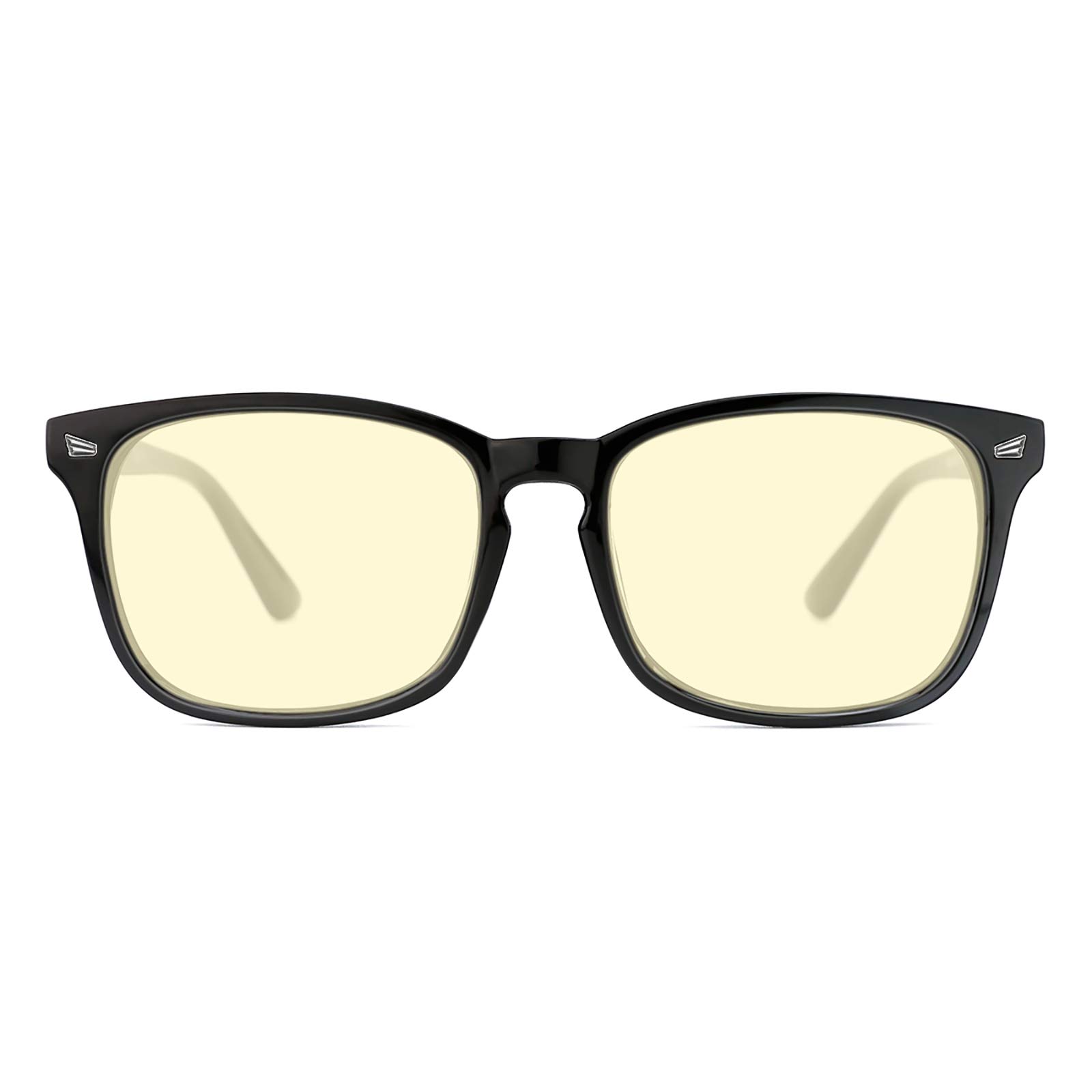 TIJN Blue Light Blocking Gaming Glasses for Women & Men - Anti Eyestrain, Anti UV Glare, Nerd Style Eyewear - Perfect for Computer Work, Gaming & Screen Time