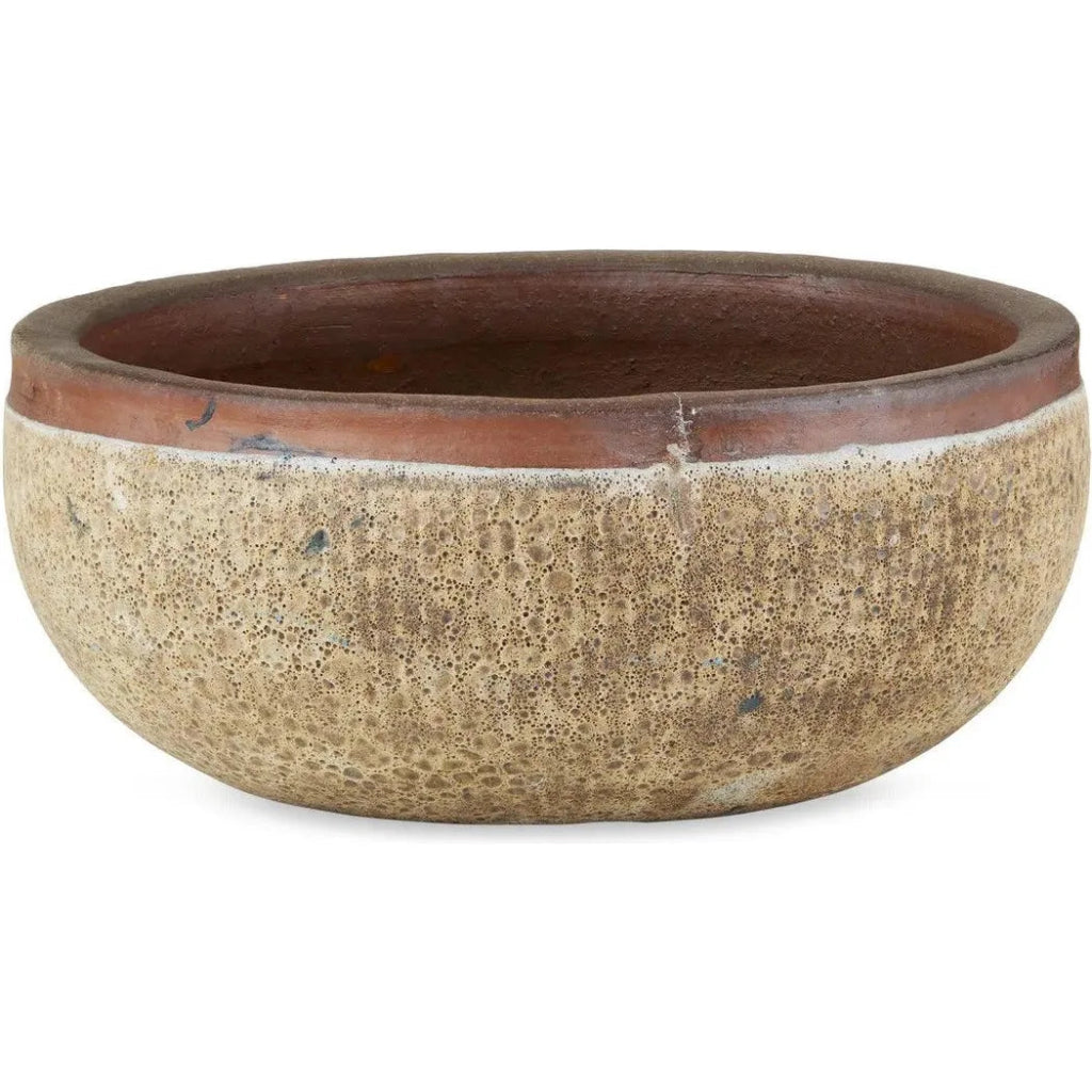 7.5 Inch Lyra Ceramic Brown Planter - Modern Indoor Plant Pot for Succulents, Herbs & Small Flowers | Perfect for Home, Office & Garden Decor