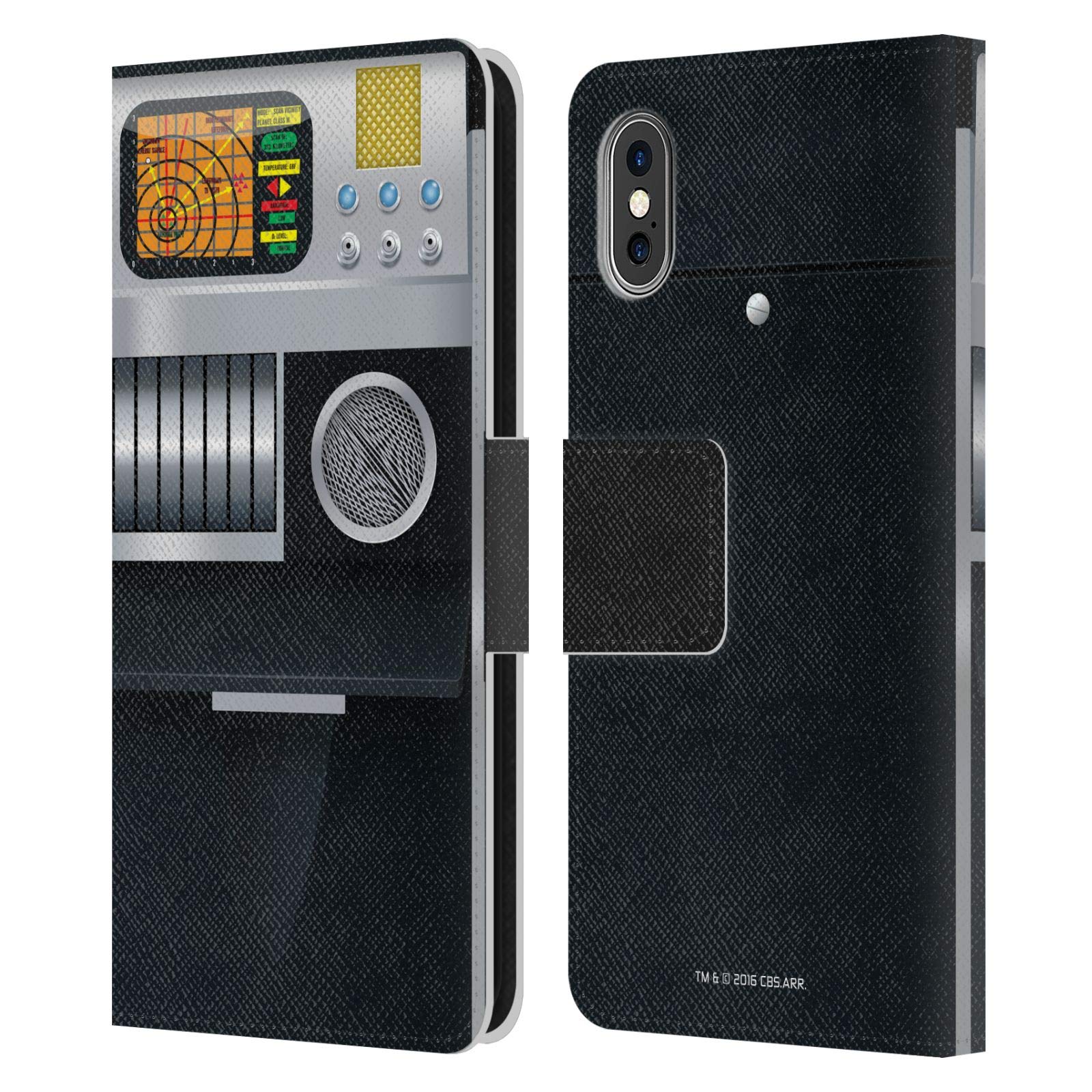 Star Trek Tricorder Leather Wallet Case for iPhone X/Xs | Officially Licensed by Head Case Designs | Perfect for Sci-Fi Fans & Everyday Use