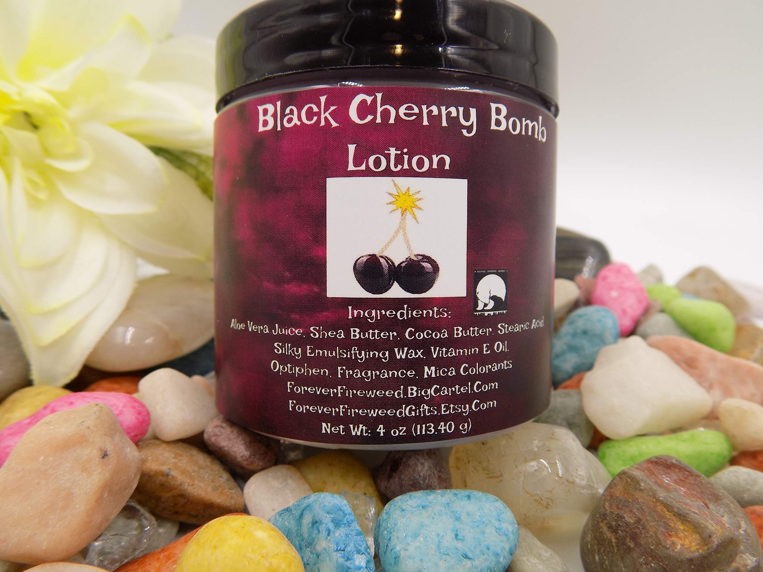Black Cherry Bomb Hand & Body Lotion - Moisturizing & Nourishing Skin Care for Dry Skin - Perfect for Daily Hydration & Spa Nights