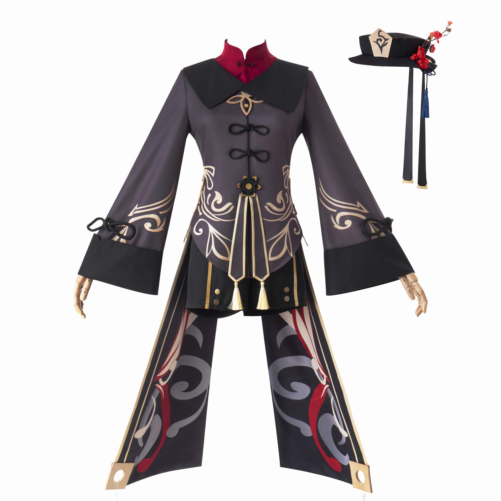 Genshin Impact Hu Tao Cosplay Costume - Anime Outfit Dress Halloween Uniform for Women | Perfect for Cosplay Events, Halloween Parties & Anime Conventions