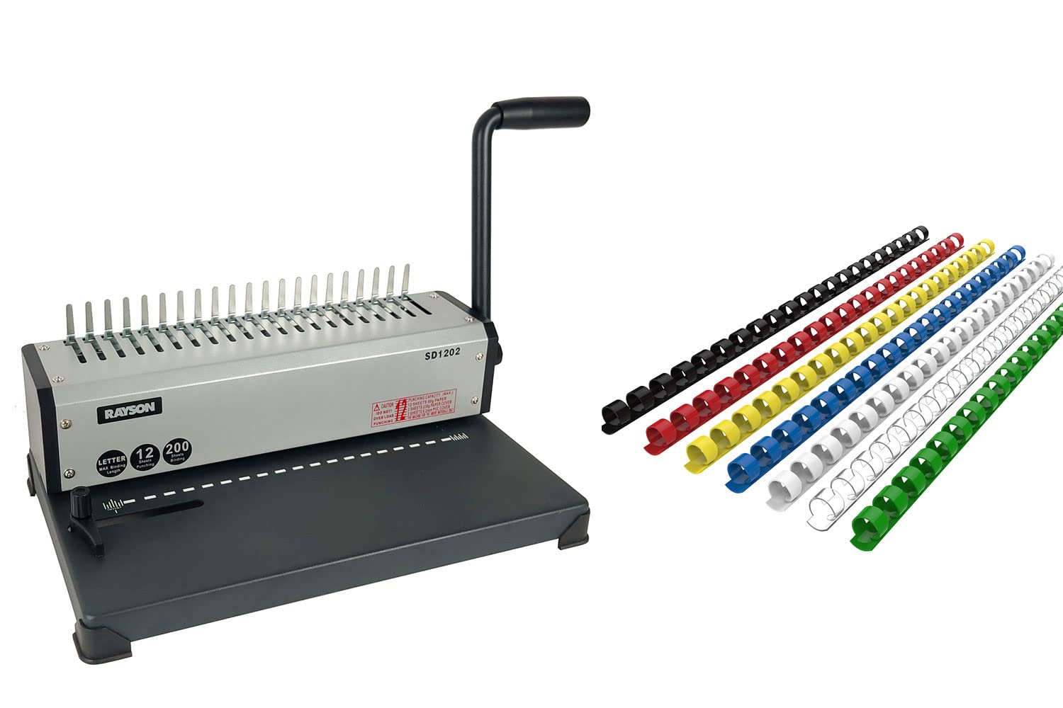 RAYSON SD1202 Comb Binding Machine with 100pcs 5/16