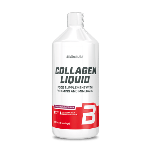 BioTechUSA Liquid Collagen Supplement - Forest Fruit Flavor, 1000ml | Supports Skin, Hair & Joint Health | Perfect for Daily Wellness & Anti-Aging Routine