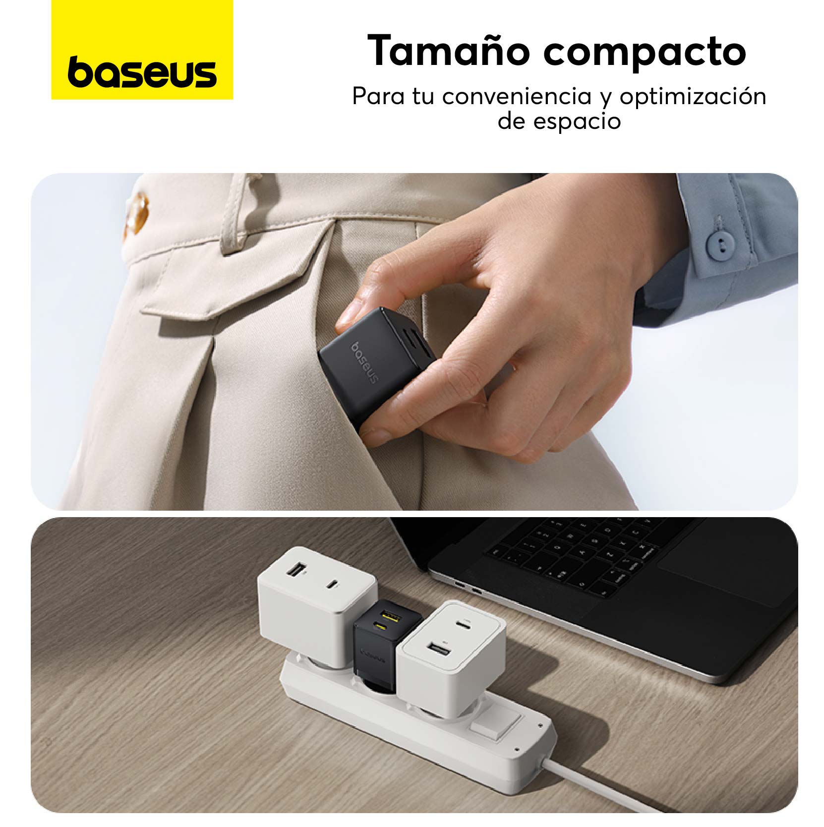 Baseus 30W Fast Charger USB C & USB A Dual Port with USB C to USB C Cable - Black | Perfect for iPhone, Android, MacBook & Travel Charging