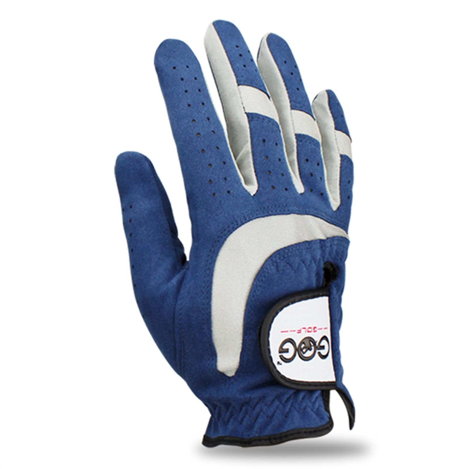Premium Men's Golf Gloves - Left & Right Hand Microfiber Breathable Non-Slip Gloves (1-Pack, Blue) - Perfect for Driving Range, Course Play & Professional Tournaments
