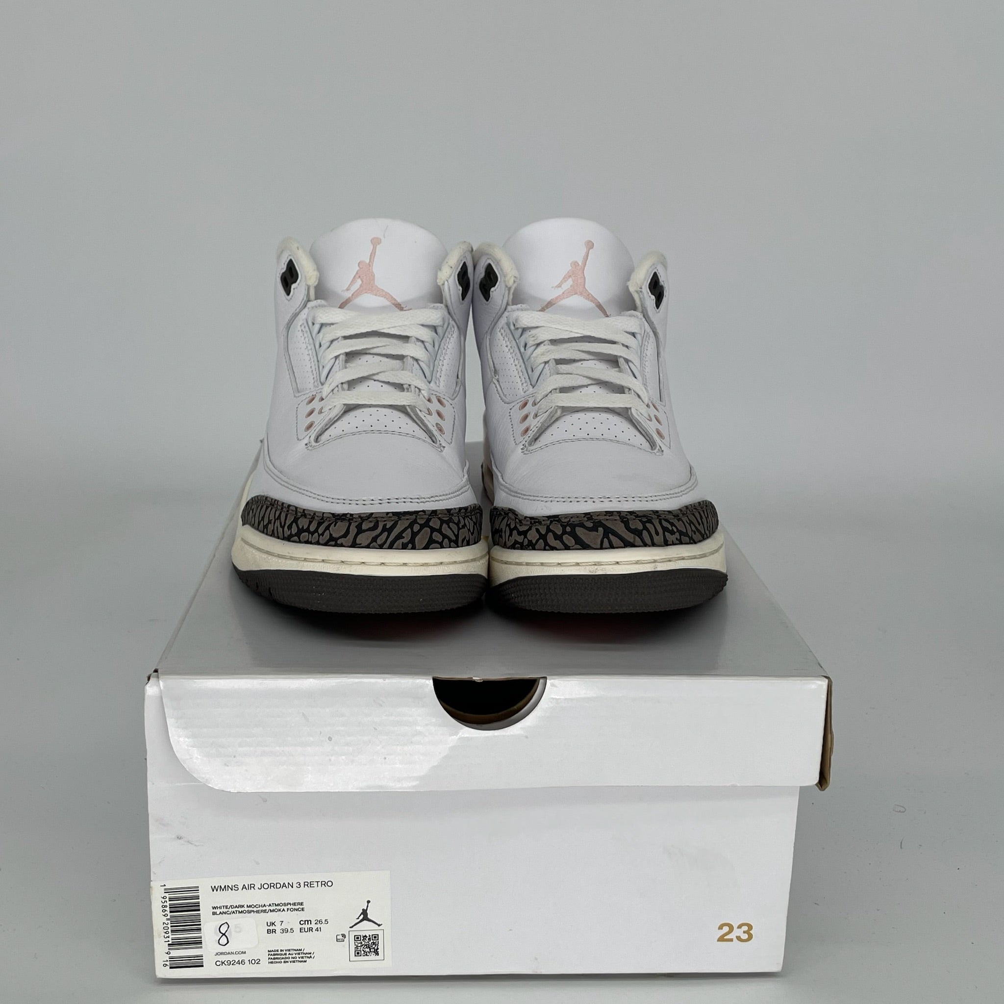 AIR JORDAN 3 NEAPOLITAN Men's Basketball Shoes - Size 8 (CK9246-102) - Retro Style Sneakers for Casual Wear, Sports & Street Fashion
