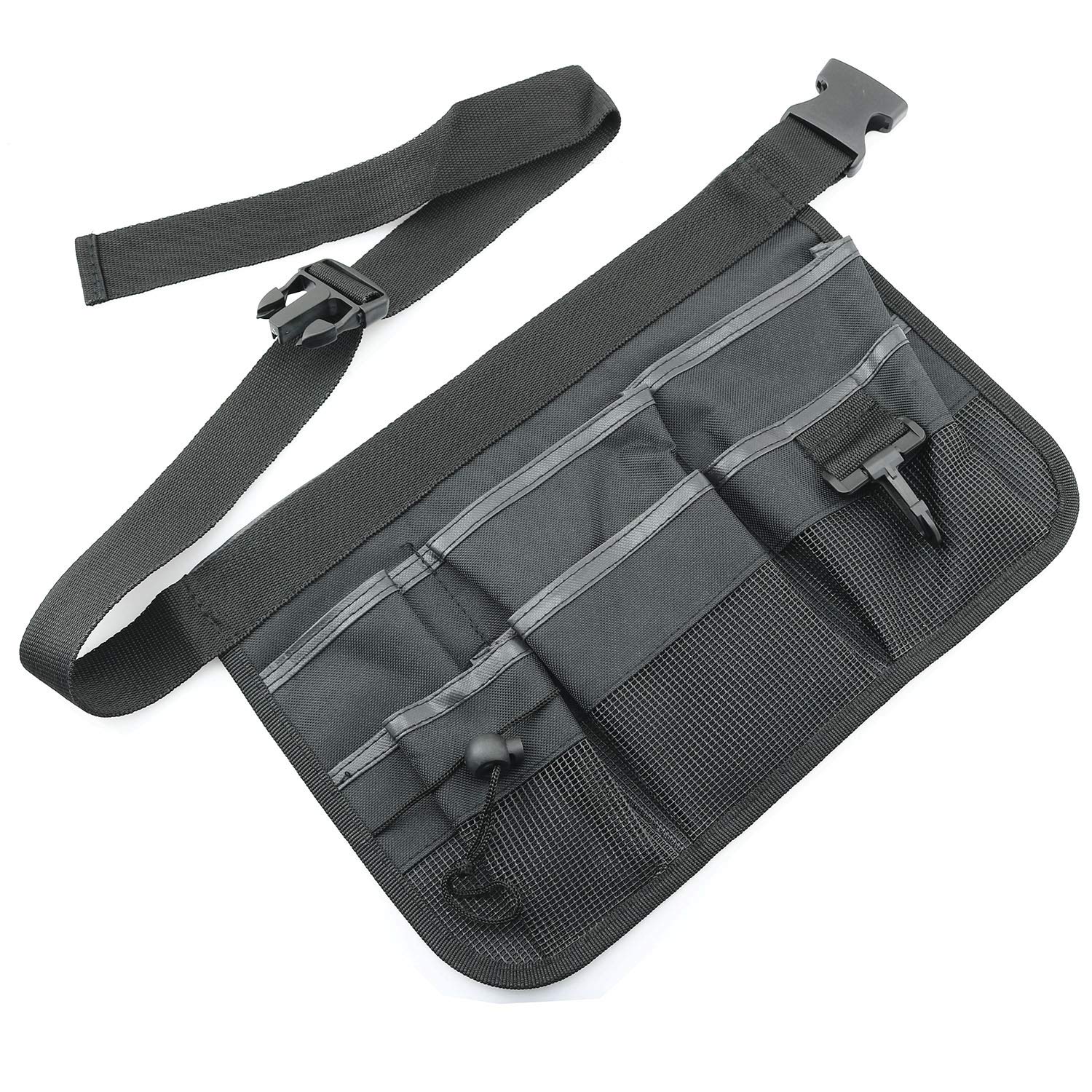 Black Gardening Tools Belt - 33x23mm/13x9inch Waist Bag Organizer & Apron for Gardeners | Perfect for Planting, Weeding & Landscaping