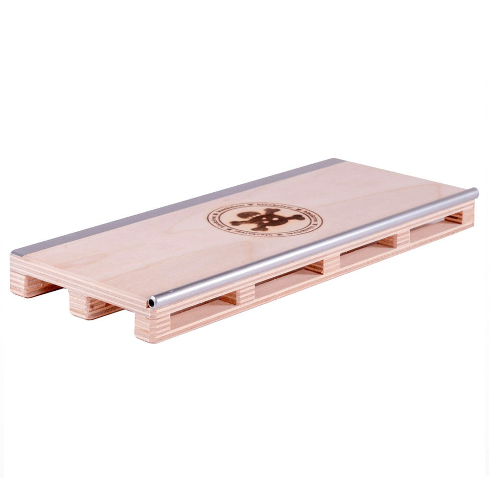 Blackriver Fingerboard Ramp - Double Grind Pallet for Tech Deck & Finger Skateboarding - Perfect for Tricks, Stunts & Indoor Skate Practice