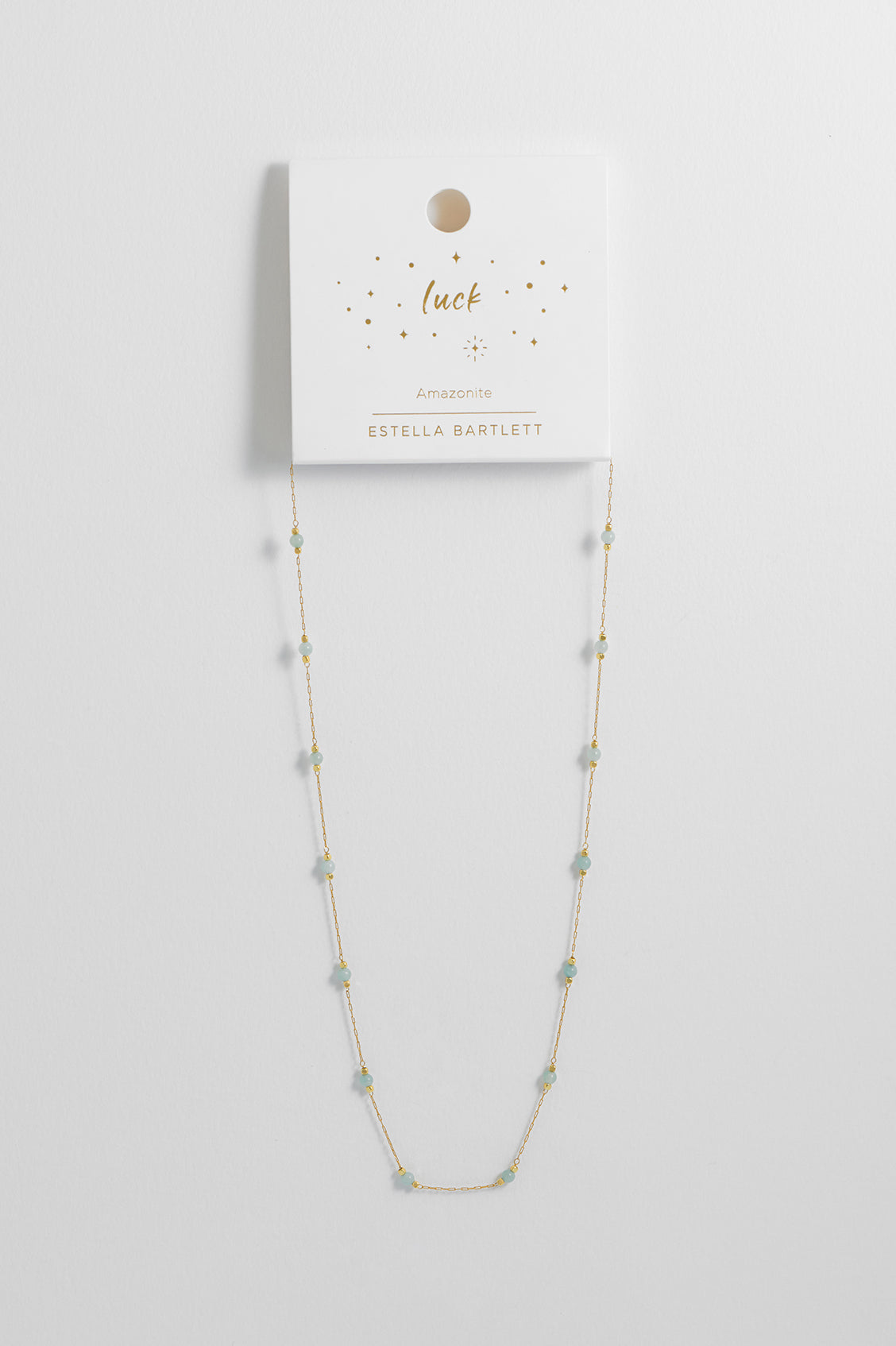 Healing Amazonite Gemstone Bead Necklace for Women - Natural Crystal Jewelry for Stress Relief & Positive Energy - Perfect for Meditation, Yoga & Spiritual Healing