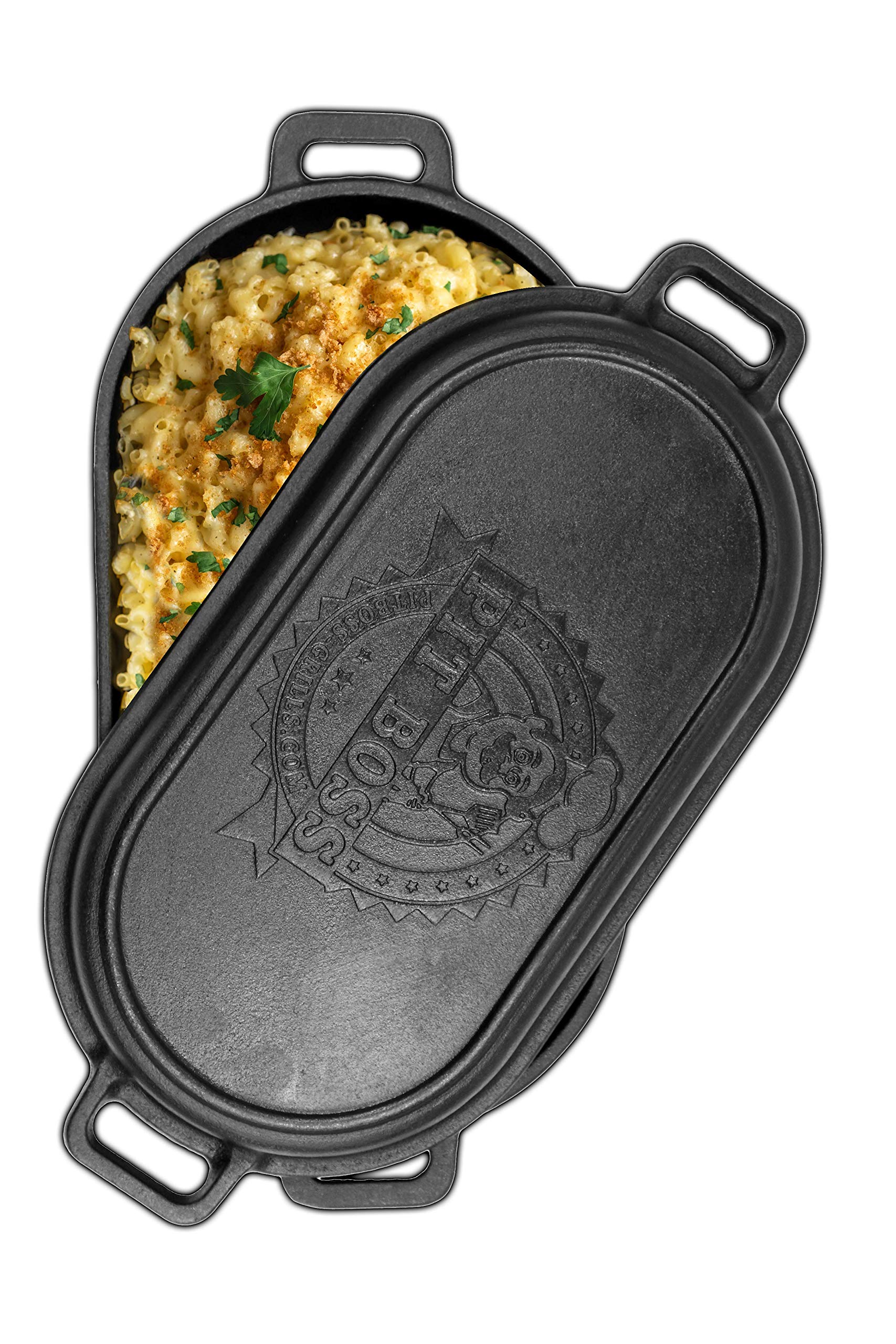 Pit Boss 6 Quart Cast Iron Dutch Oven with Lid - Perfect for Braising, Roasting, and Slow Cooking in Oven or Campfire