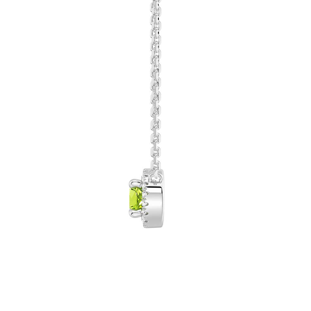Eternal Halo Personalized Birthstone Necklace - Custom Name & Birth Month Jewelry Gift for Women, Mom, Wife | Perfect for Birthday, Anniversary, Mother's Day & Special Occasions