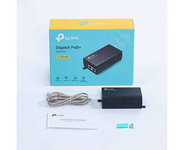 2.5Gbps High Power PoE+ Injector Adapter for IP Cameras, Wireless Access Points & VoIP Phones - IEEE 802.3at Compliant - Ideal for Home Security & Office Network Setup