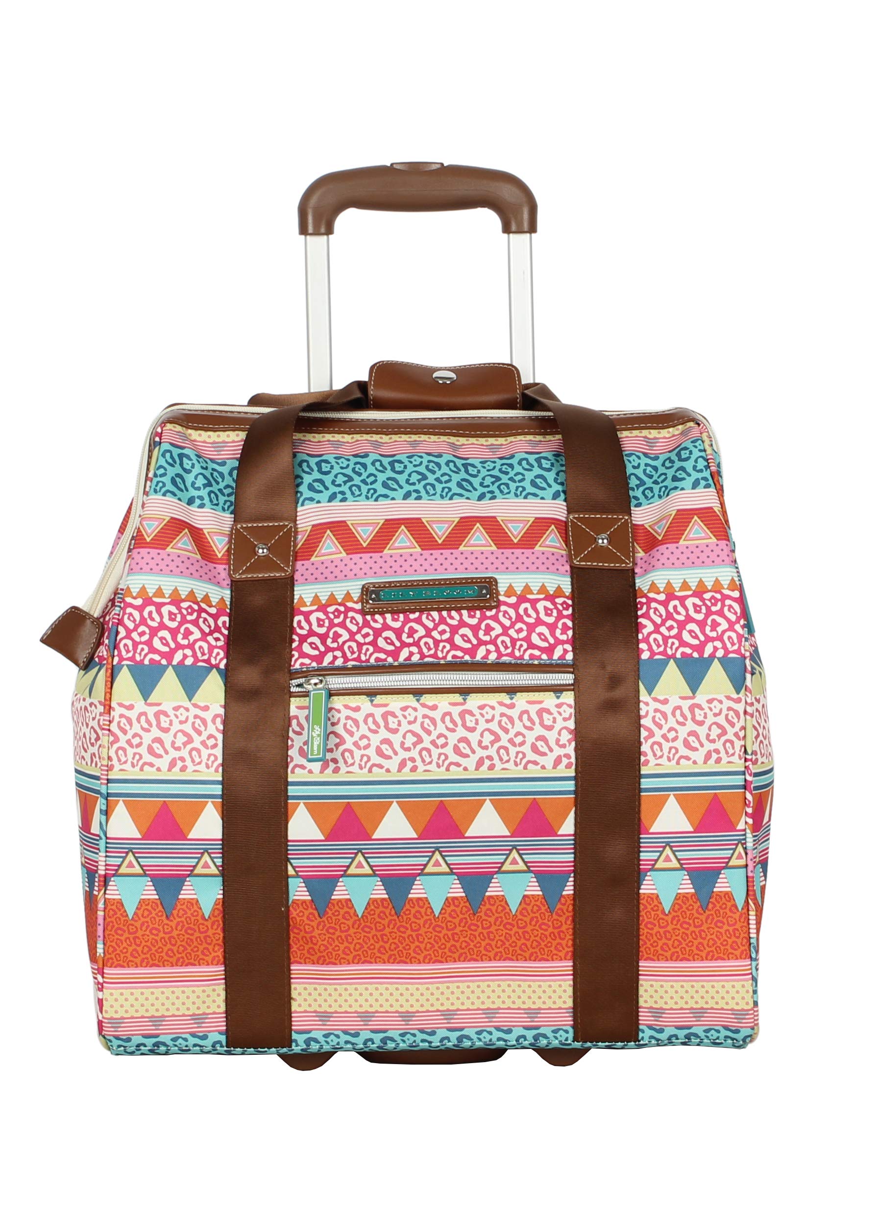 Lily Bloom Stylish Wheeled Carry-On Tote Bag with Unique Design Patterns - Perfect for Air Travel, Business Trips & Weekend Getaways