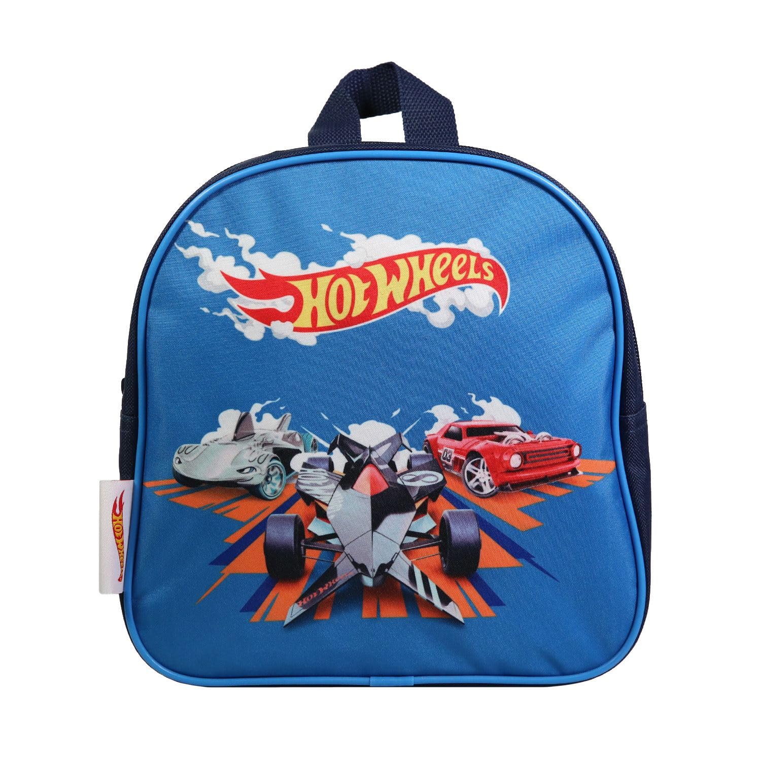 Hot Wheels Blue Backpack for School Kids 24cm - Durable & Lightweight for Daily Use, Travel & Outdoor Adventures