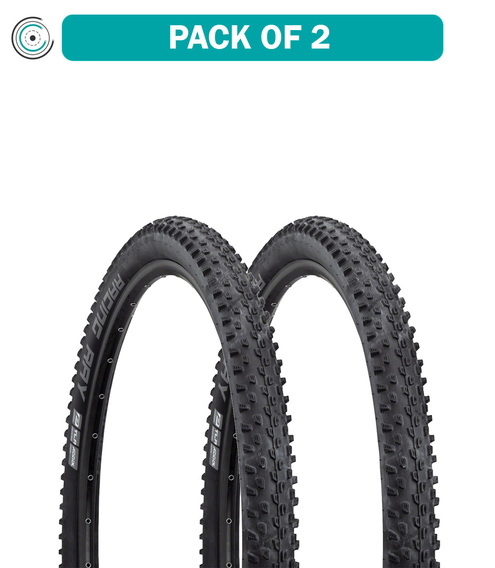 2 Pack Schwalbe Racing Ray Tubeless Folding MTB Tire 29 x 2.25 - Performance Line for Mountain Biking & Trail Riding (11601111)