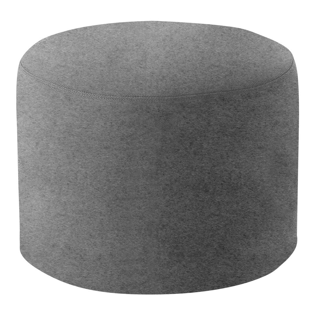 Softline Drum Pouf Ottoman - Round Footstool with Soft Fabric, Perfect for Living Room, Bedroom, or Nursery - Versatile Seating & Footrest for Home Decor