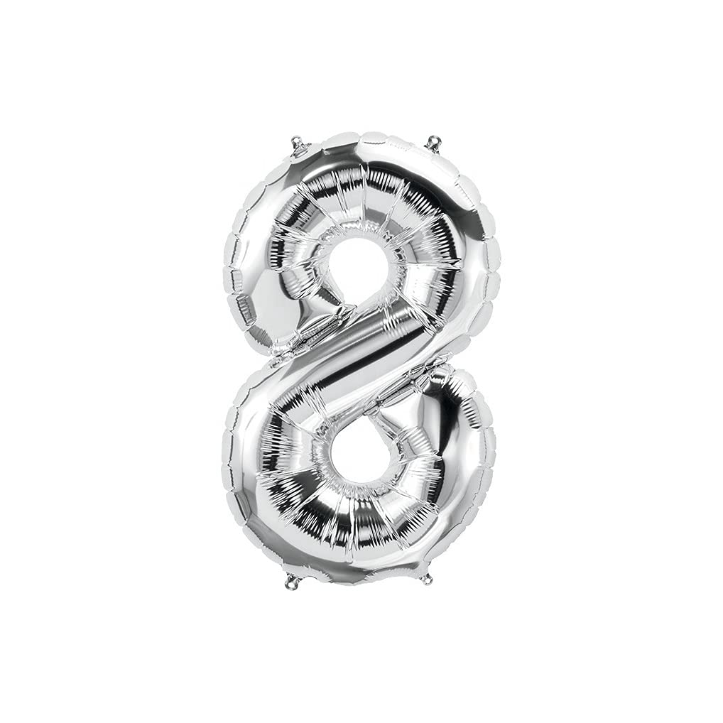 Rose Gold Number 8 Balloon for Birthday Parties, Anniversaries, and Special Events - One Size Fits All Decorations