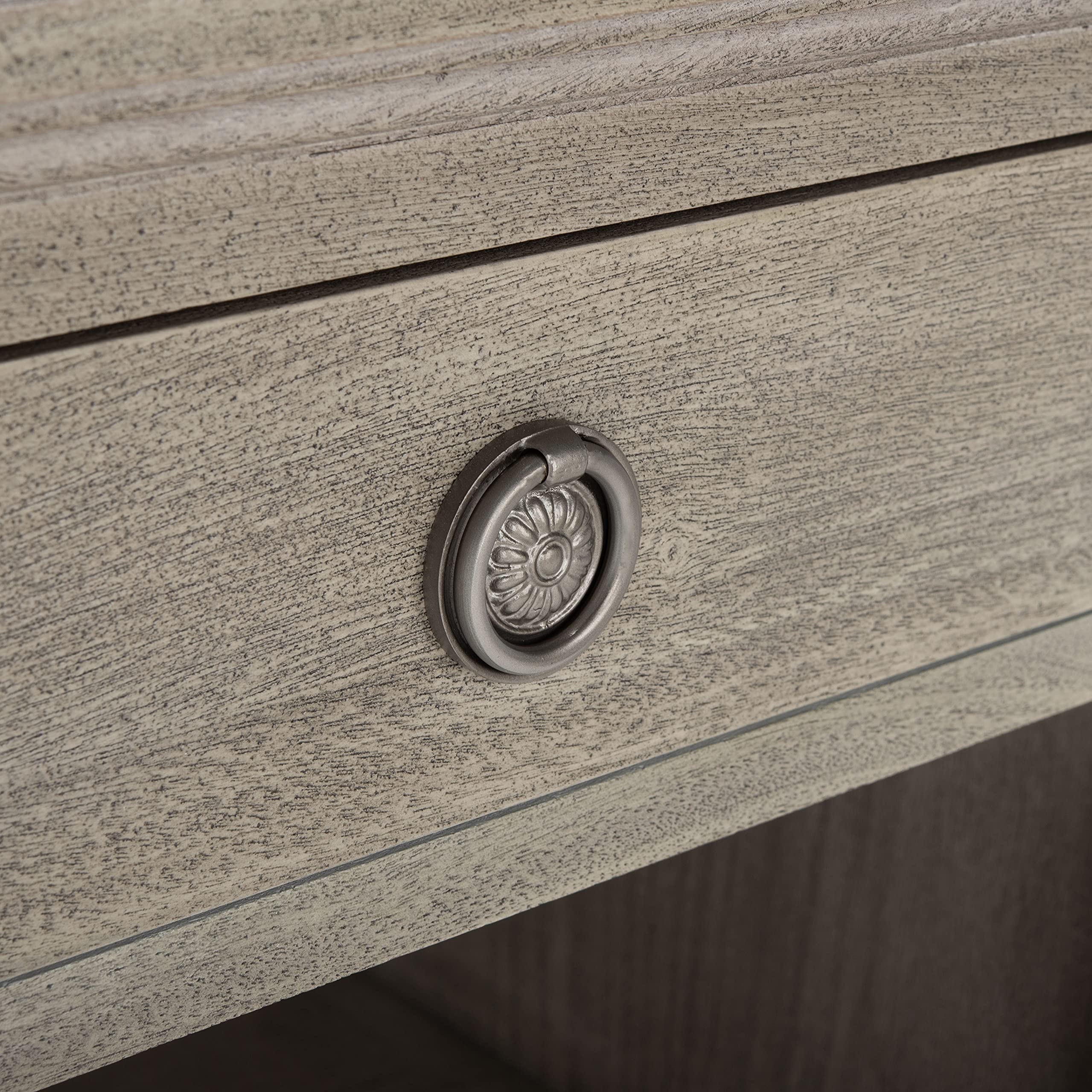 SAFAVIEH Couture Home Collection Lisabet Light Grey Wood Nightstand with 1 Drawer & 1 Shelf - Fully Assembled Bedside Table for Bedroom, Living Room, or Office