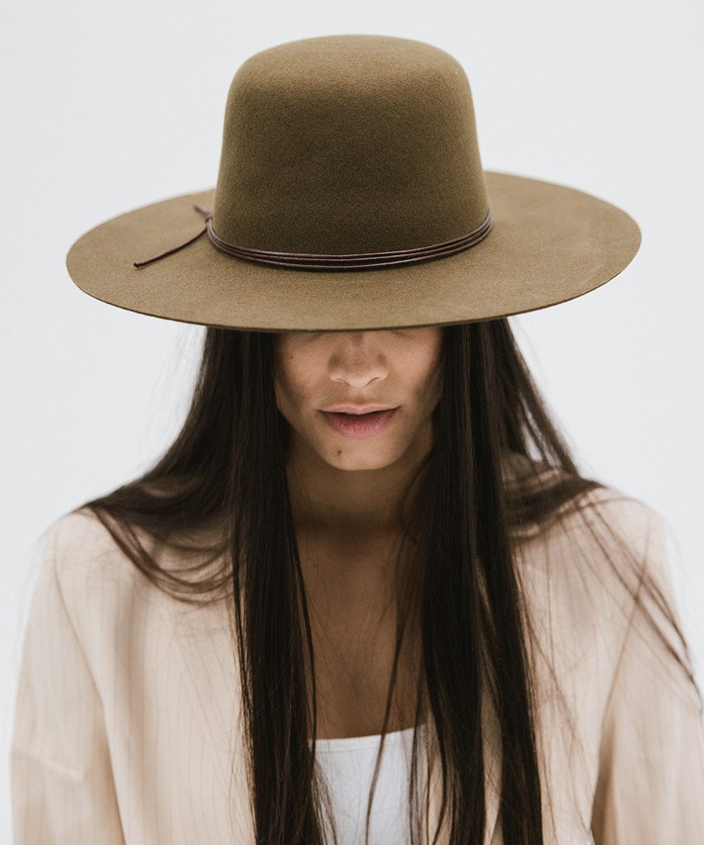 Rue Open Crown Hat for Women - Stylish Summer Sun Hat with Wide Brim - Perfect for Beach, Garden, and Outdoor Activities