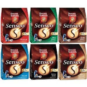 Senseo Coffee Pods Variety Pack - 6 Different Flavors (36 Pods) | Compatible with Senseo Machines | Perfect for Home, Office & Breakfast Brewing