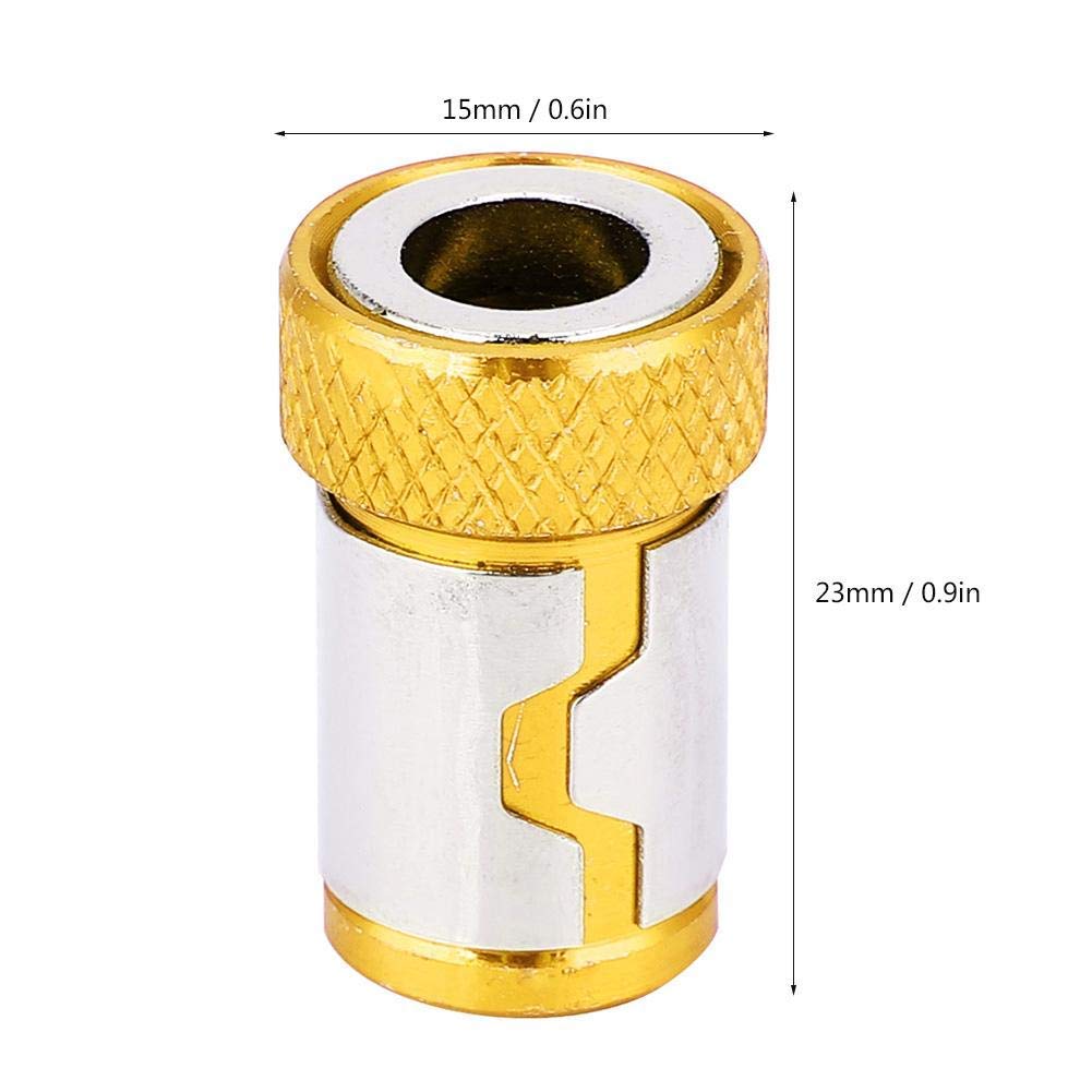 5Pcs Magnetic Screwdriver Bit Holder Rings - 15x23mm Aluminum Alloy Magnetizer for 1/4