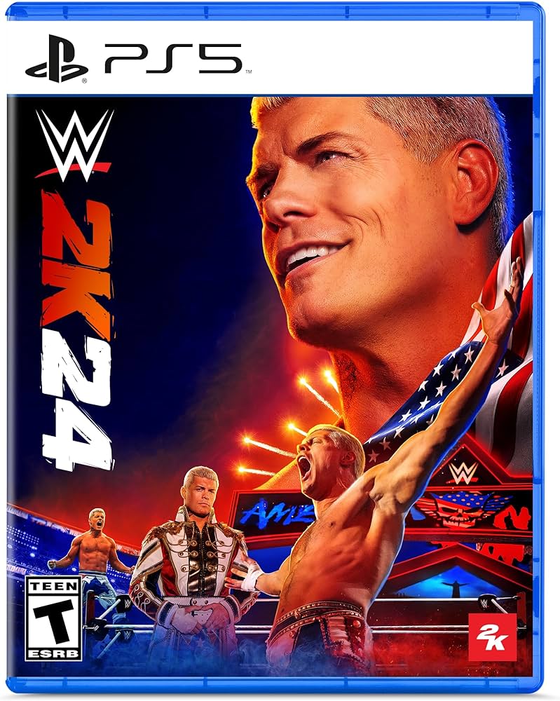 WWE 2K24 for PlayStation 5 - Latest Wrestling Video Game | Authentic WWE Action, Improved Graphics & Gameplay - Perfect for Wrestling Fans & PS5 Gamers