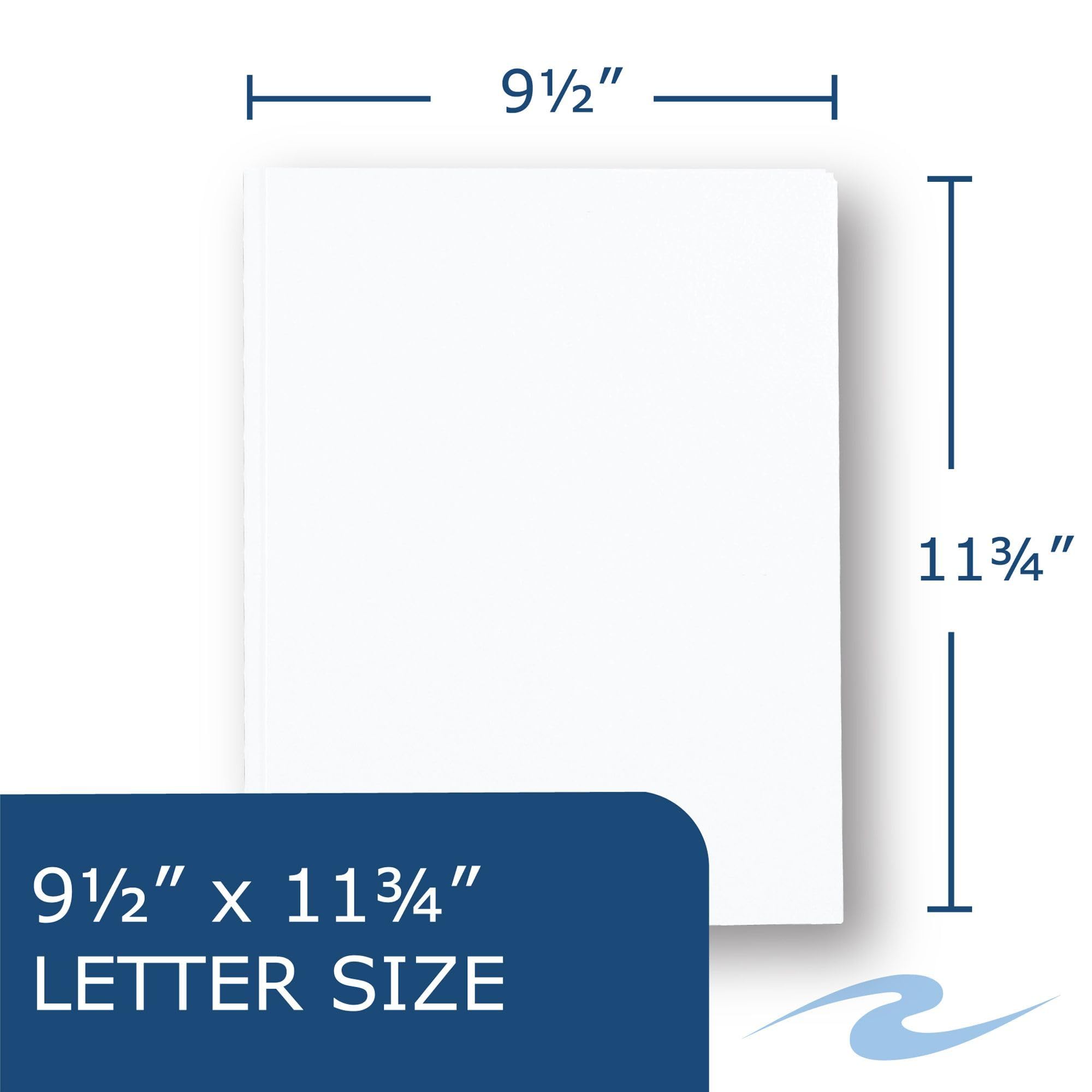Roaring Spring 10-Pack White Pocket Folders with Prongs - 11.75