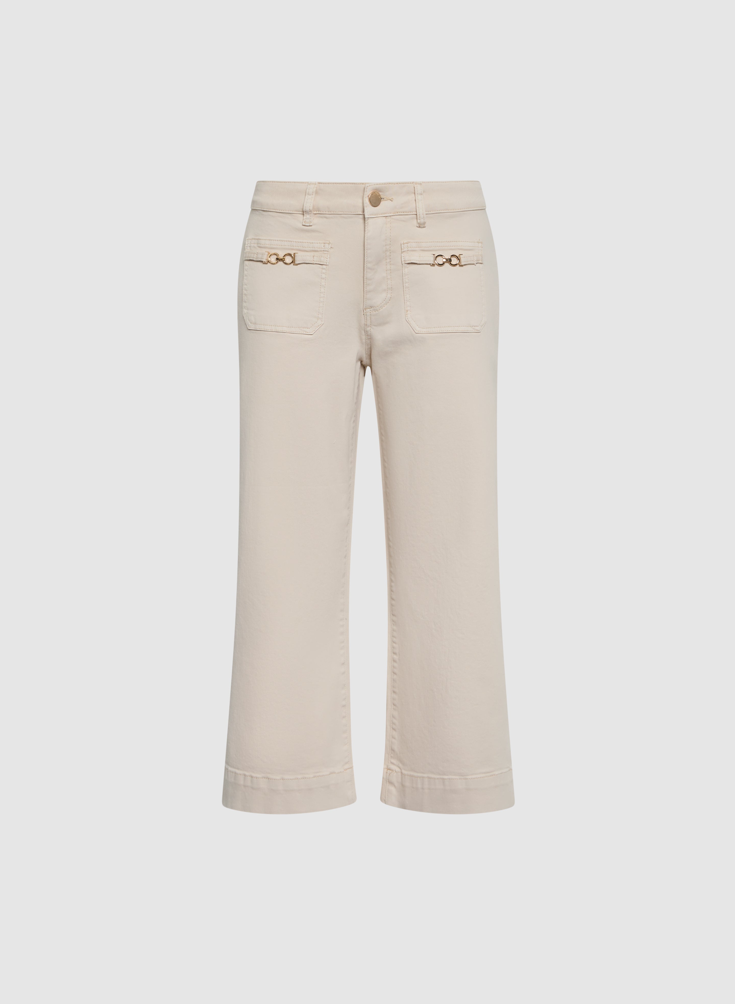 High Rise Cropped Jeans for Women - Trendy Distressed Denim Pants for Casual Outfits & Street Style Fashion
